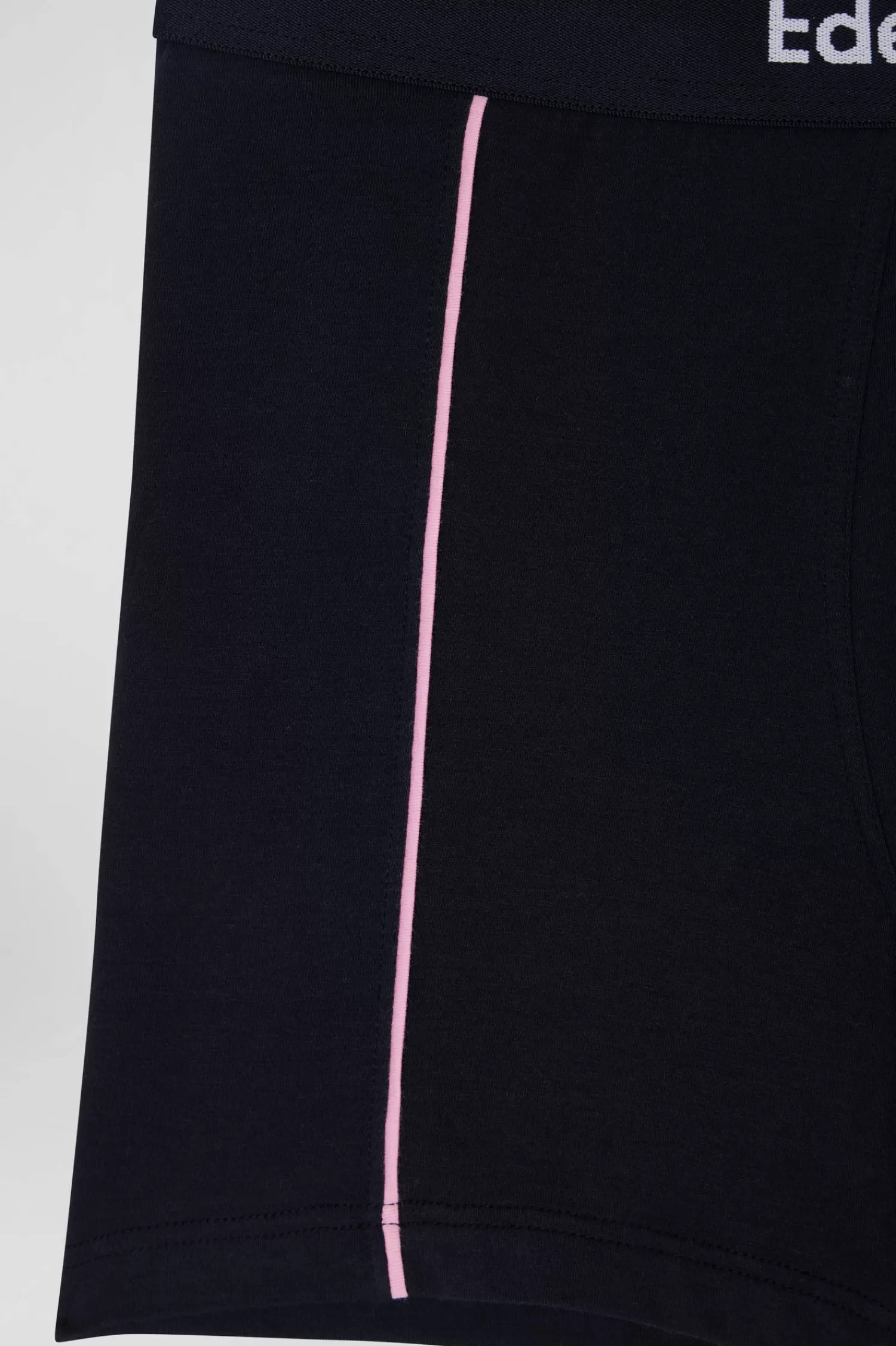 navy_blue_stretch_cotton_boxers_with_pink_piping_5.webp Eden Park Navy blue stretch cotton boxers with pink piping< Underwear