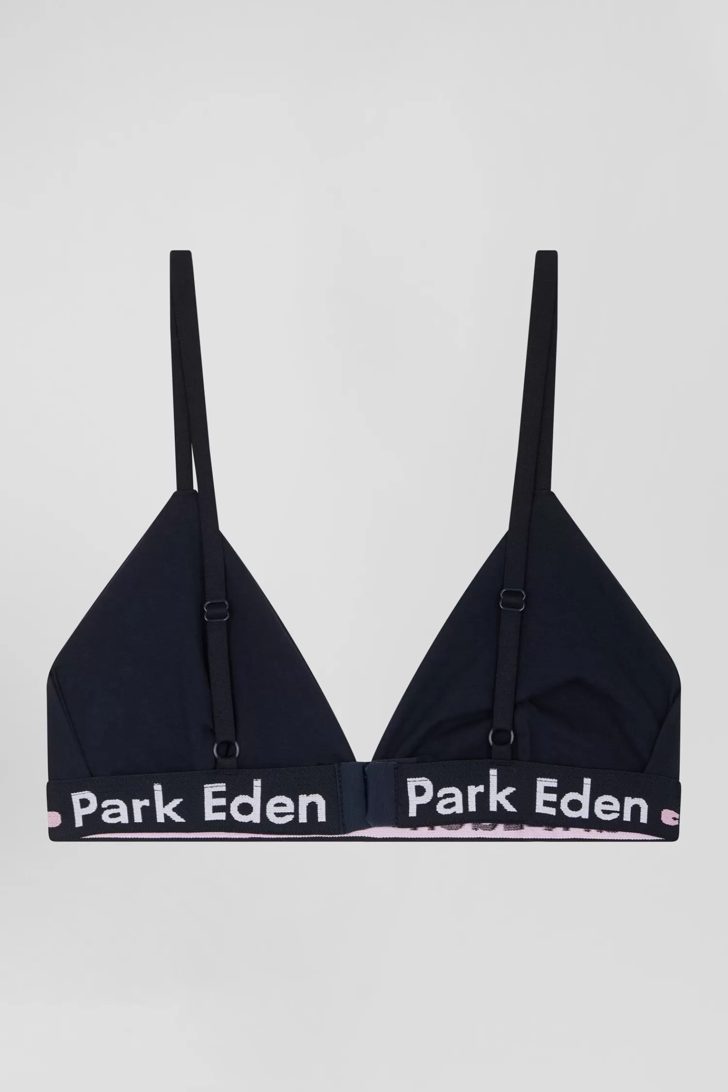 Eden Park Navy blue stretch cotton bra with branded waistband<Women Underwear