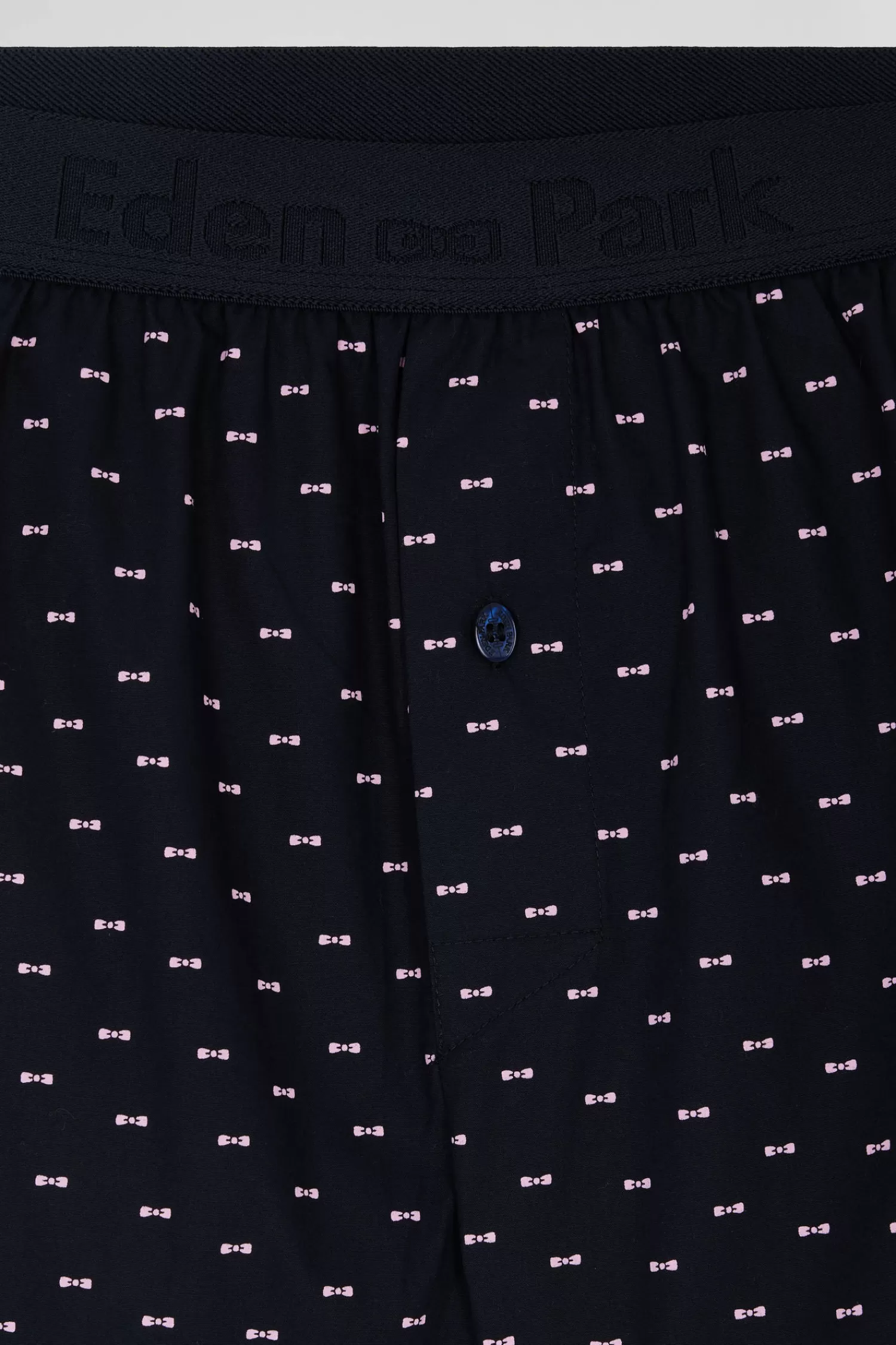 navy_blue_stretch_cotton_jersey_boxers_with_micro_patterns_4.webp Eden Park Navy blue stretch cotton jersey boxers with micro patterns< Underwear