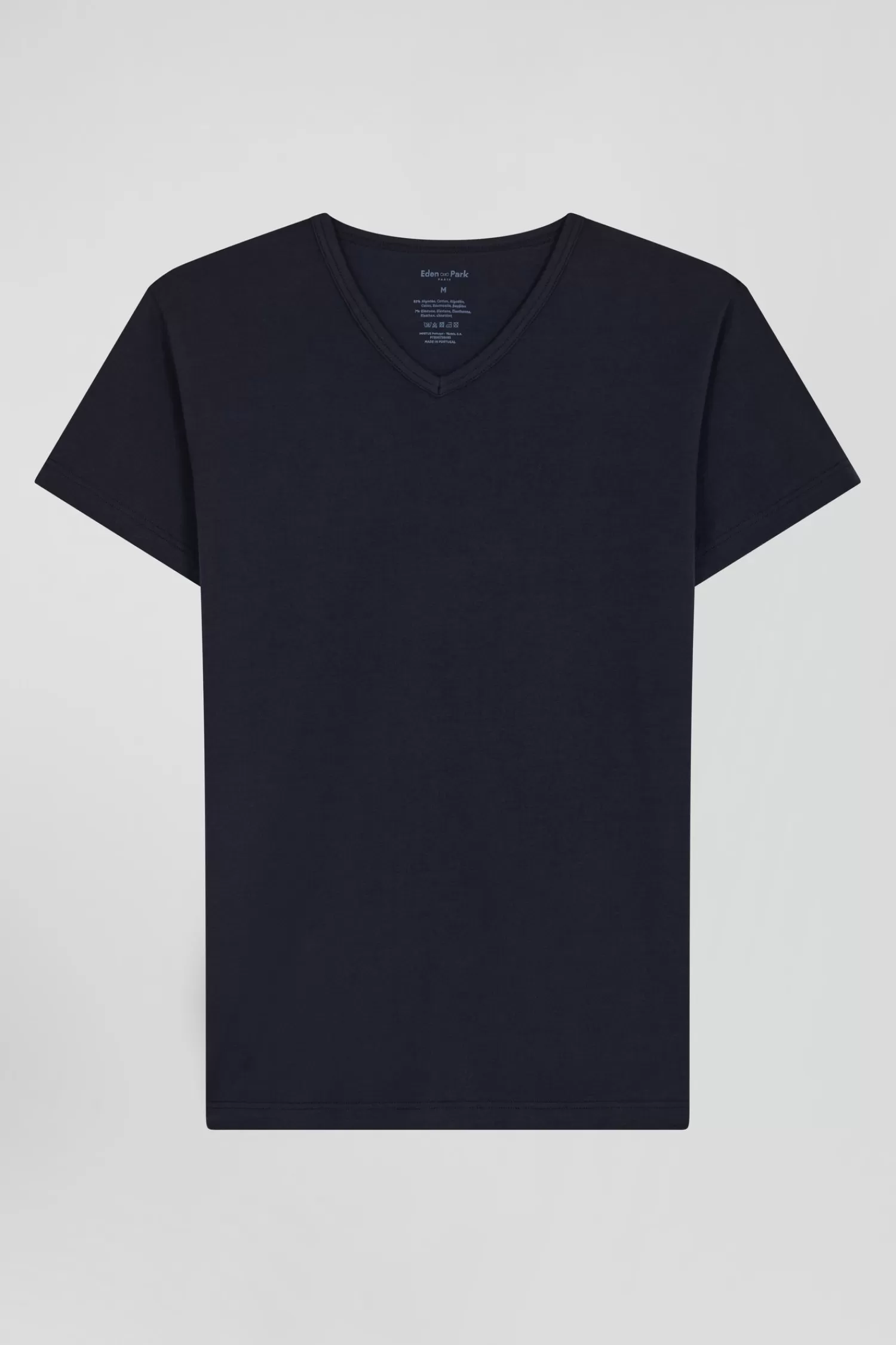 Eden Park Navy blue stretch cotton T-shirt< T-shirts