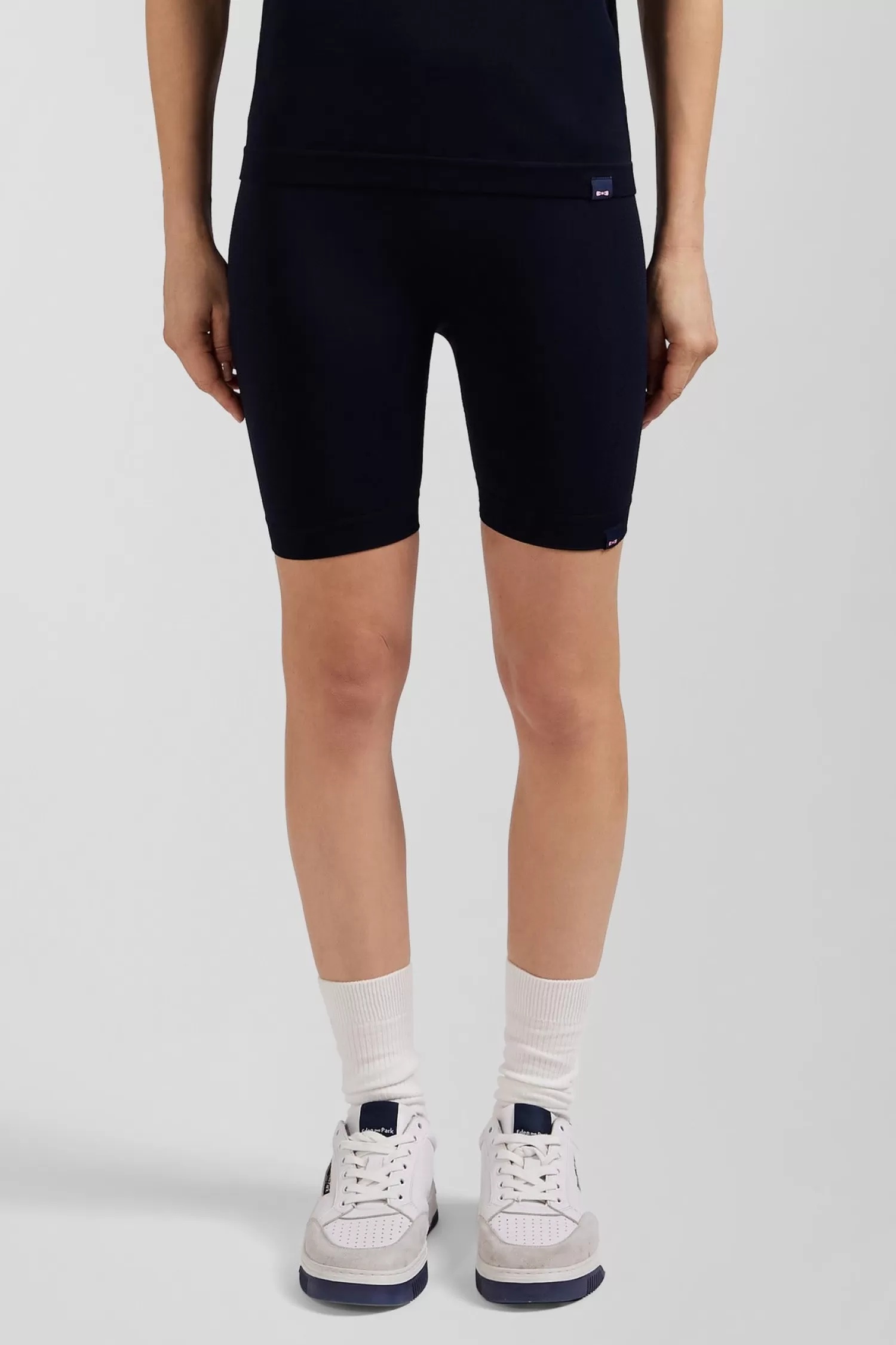 Eden Park Navy blue stretch sports cycling shorts<Women Pants