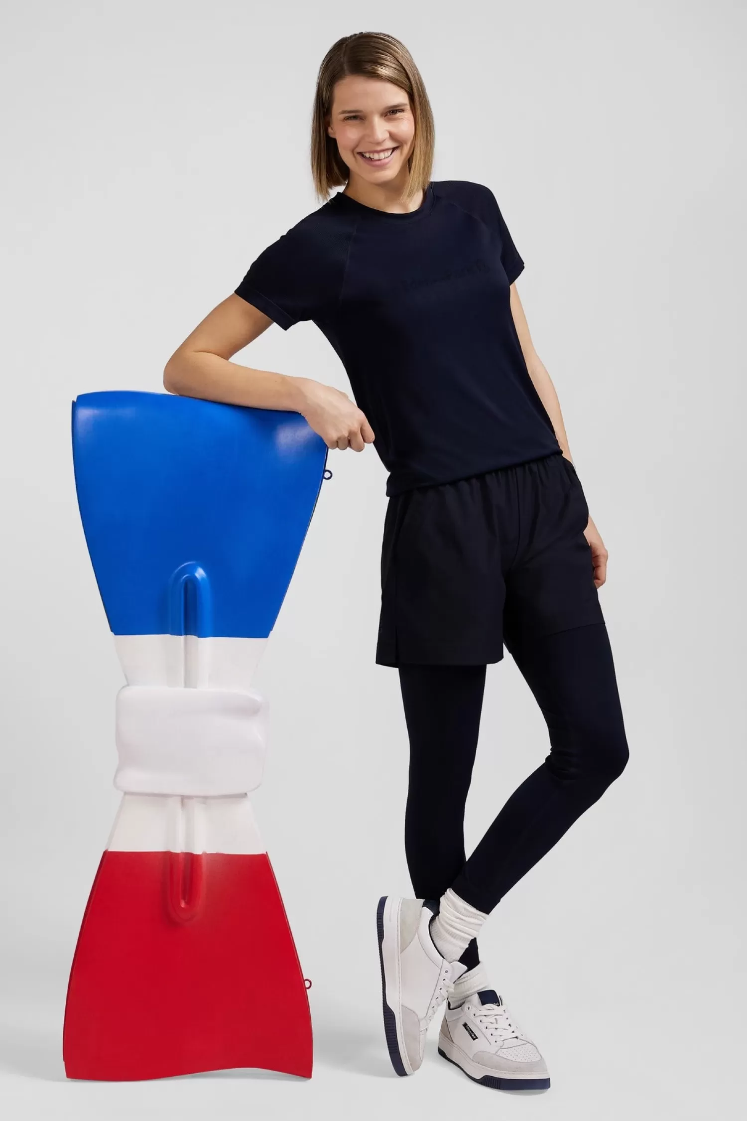 Eden Park Navy blue stretch sports jogging bottoms<Women Pants