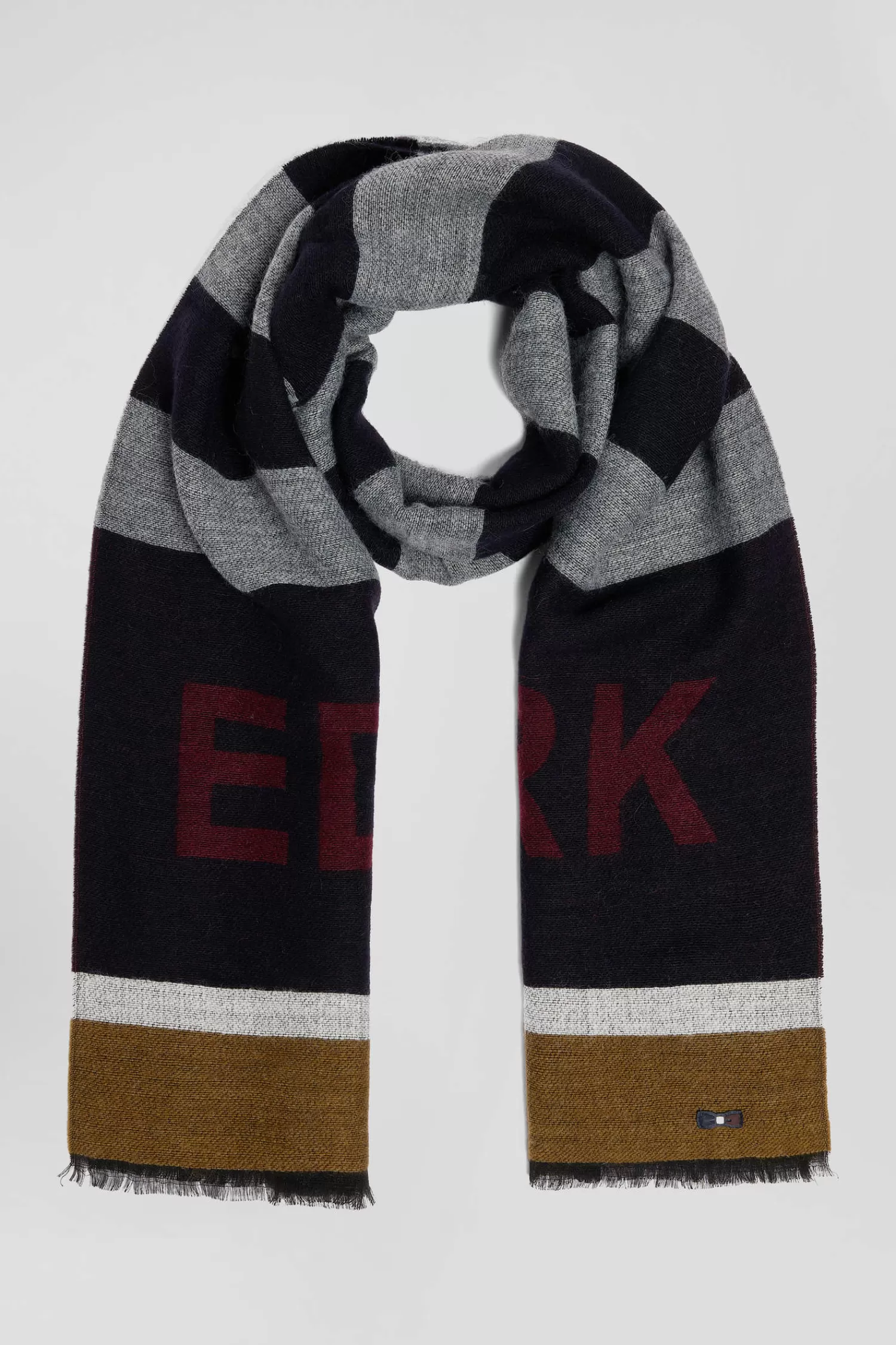 Eden Park Navy blue striped scarf< Scarves And Wraps