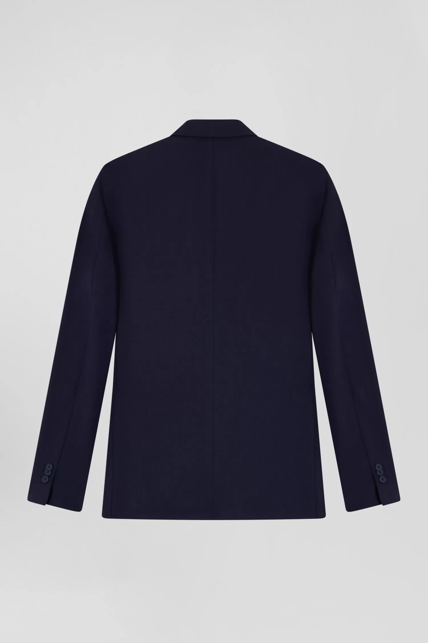 Eden Park Navy blue wool blend jacket with striped lining Modern fit< Jackets And Suits