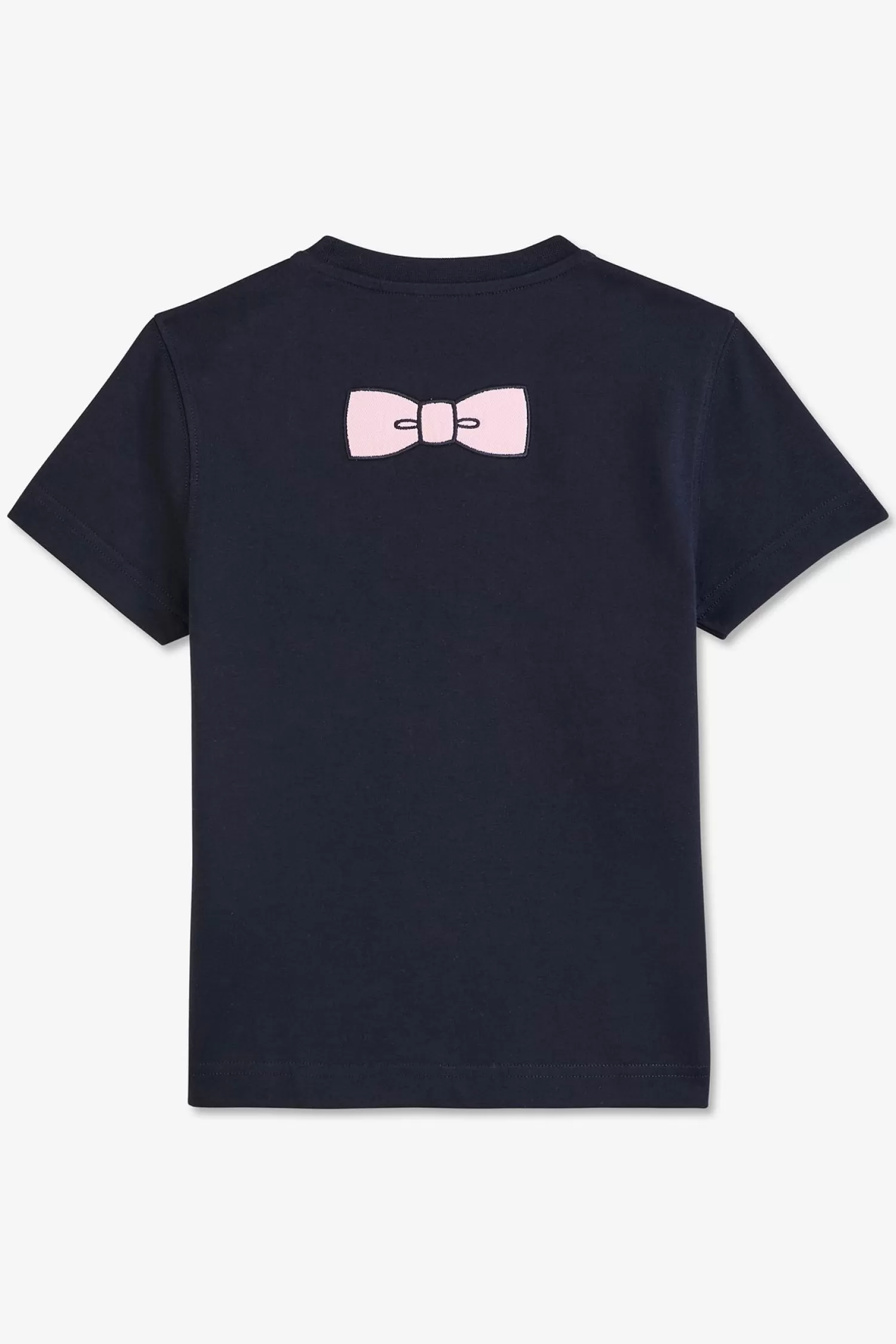 Eden Park Navy blueT-shirt with embroidered bow tie on the back< T-shirts