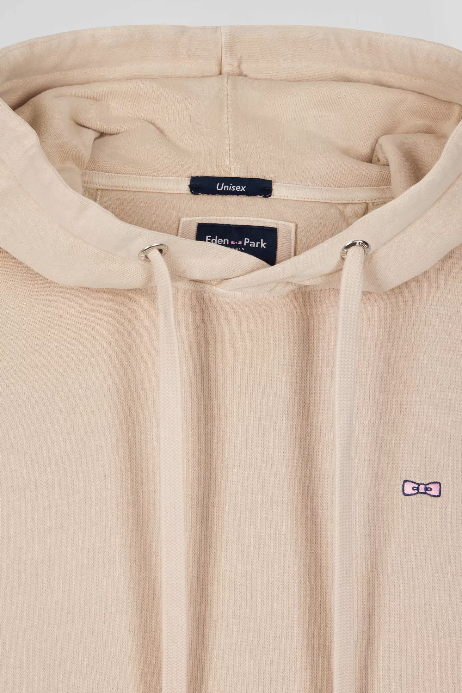 oversize_beige_unisex_dyed_cotton_fleece_hoodie_10.webp Eden Park Oversize beige unisex dyed cotton fleece hoodie<Women Sweatshirts | Sweatshirts