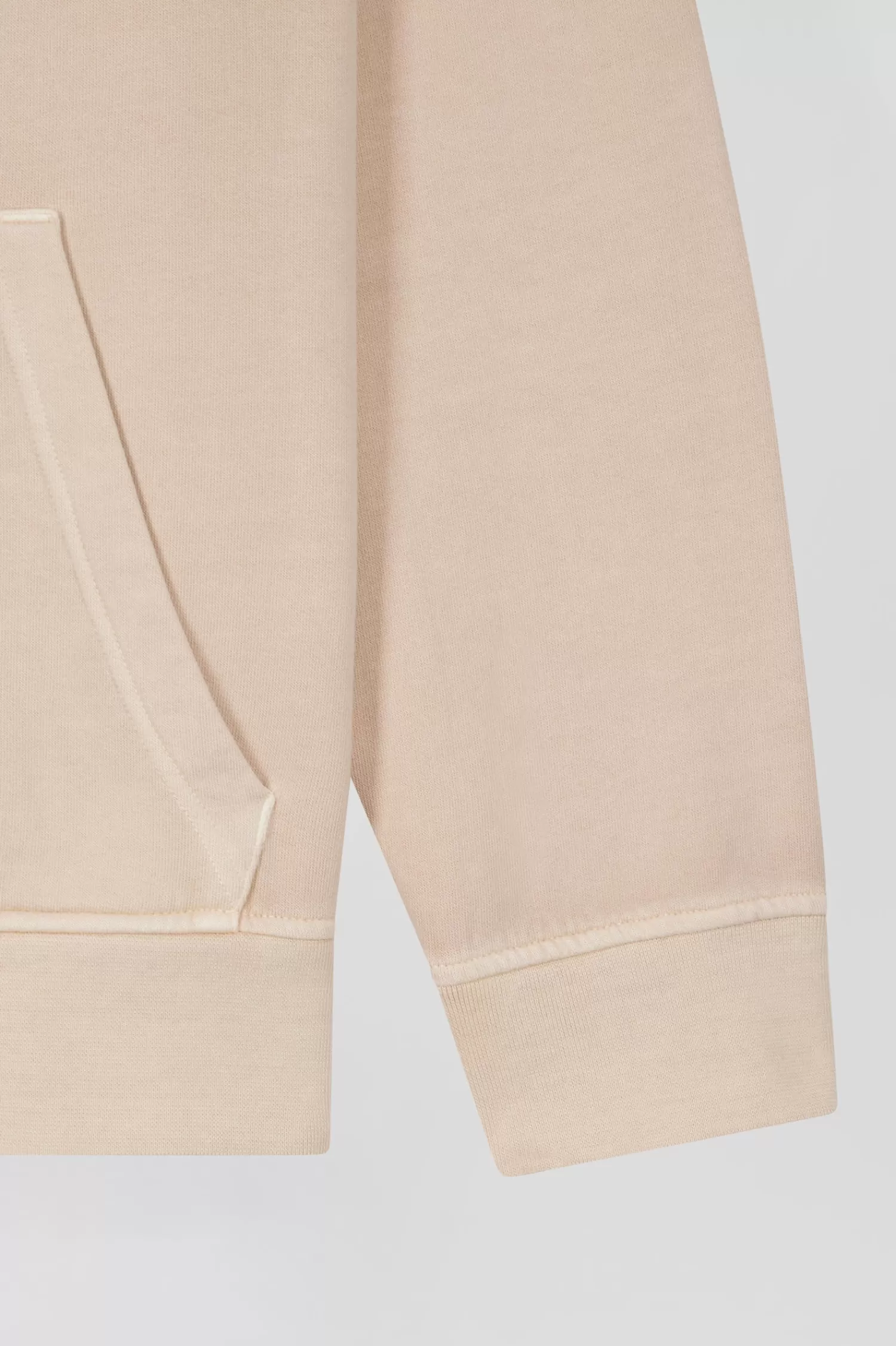 oversize_beige_unisex_dyed_cotton_fleece_hoodie_12.webp Eden Park Oversize beige unisex dyed cotton fleece hoodie<Women Sweatshirts | Sweatshirts