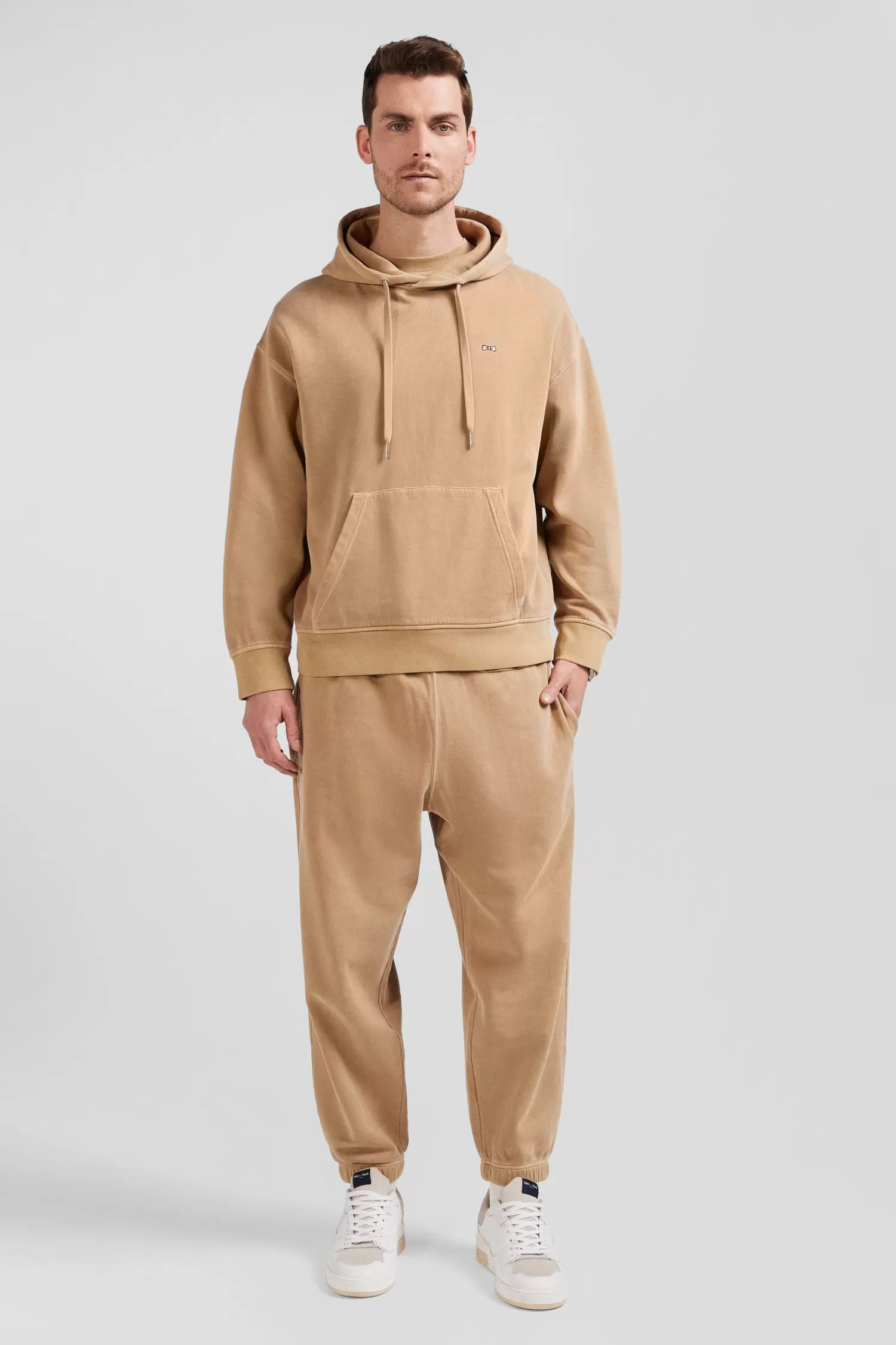 Eden Park Oversize brown unisex dyed cotton fleece hoodie<Women Sweatshirts | Sweatshirts