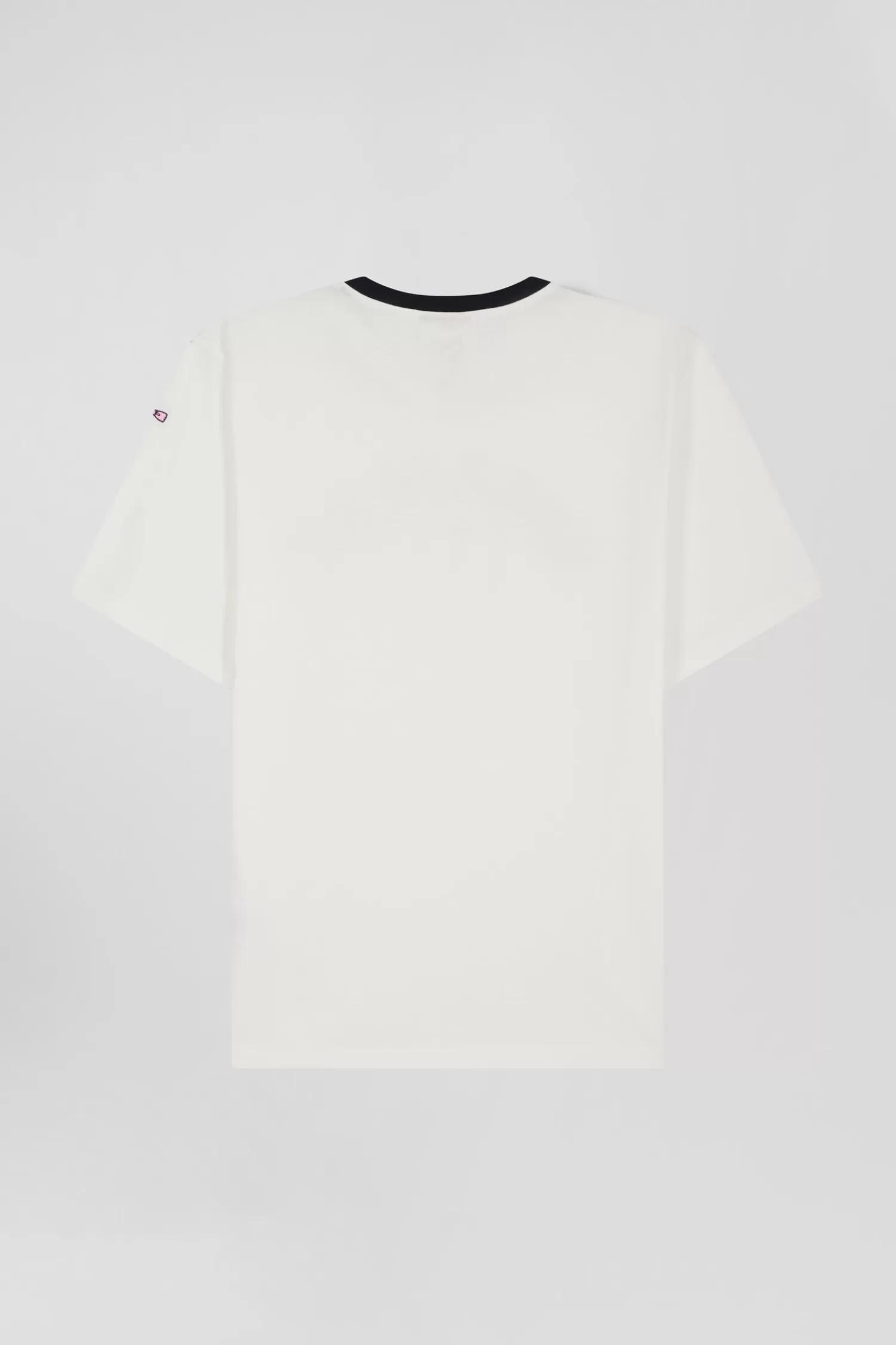 oversize_ecru_embroidered_shortsleeved_cotton_tshirt_4.webp Eden Park Oversize ecru embroidered short-sleeved cotton T-shirt<Kids Kids