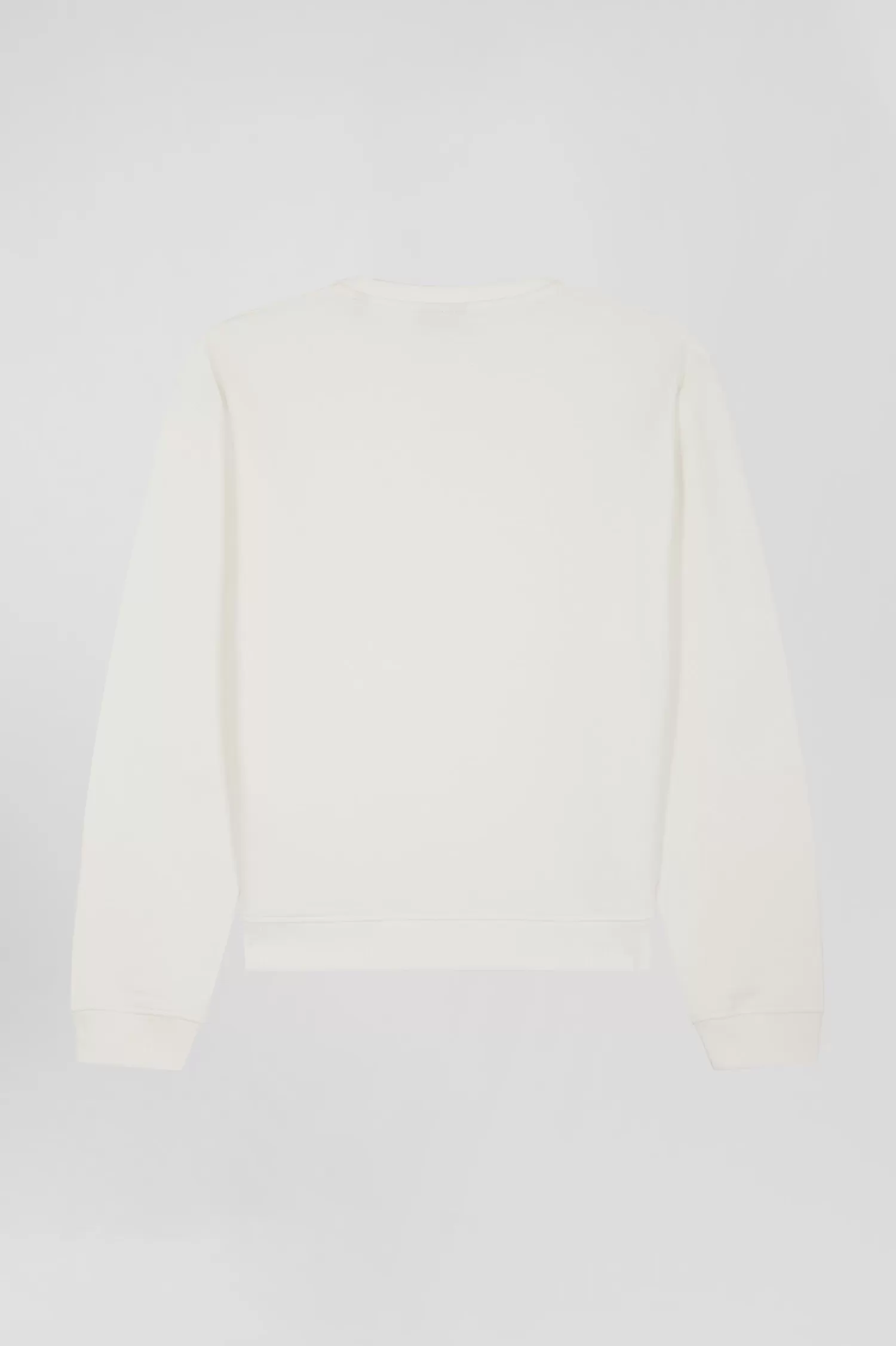 oversize_ecru_round_neck_cotton_sweatshirt_4.webp Eden Park Oversize ecru round neck cotton sweatshirt<Kids Kids