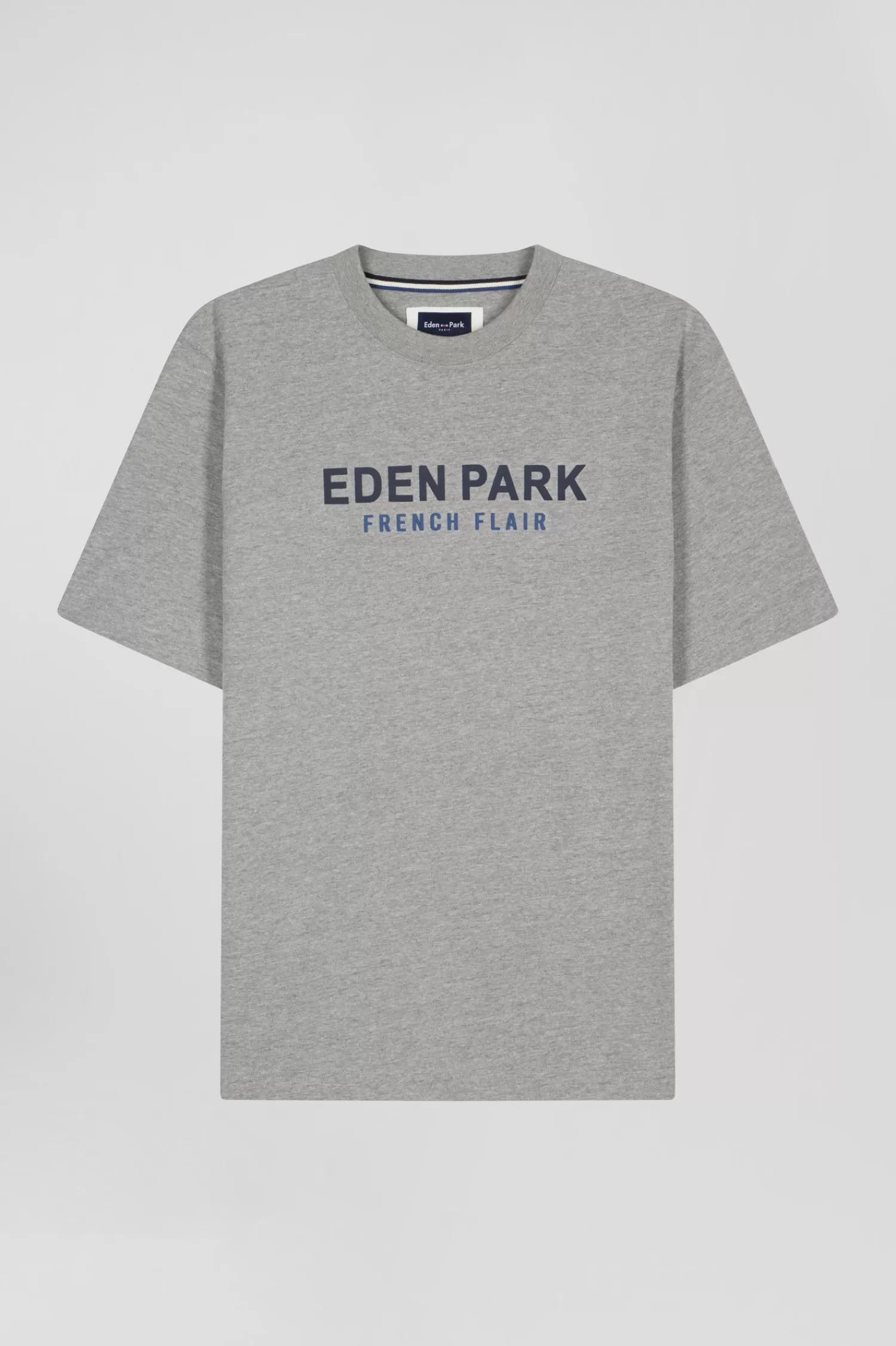 Eden Park Oversize grey French Flair cotton short-sleeved T-shirt< T-shirts
