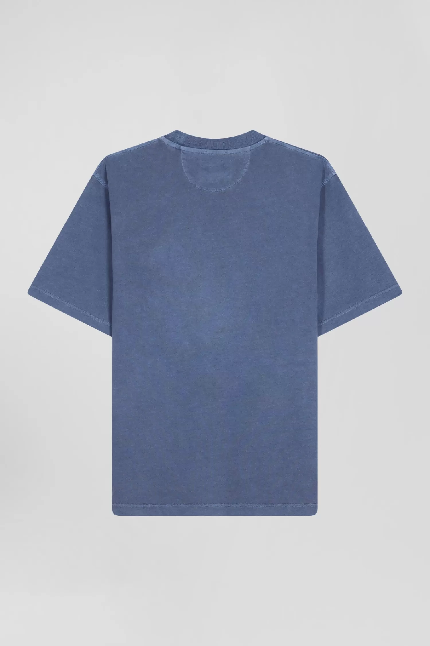 oversize_grey_unisex_shortsleeved_tshirt_in_overdyed_cotton_5.webp Eden Park Oversize grey unisex short-sleeved T-shirt in overdyed cotton<Women T-shirts | T-shirts