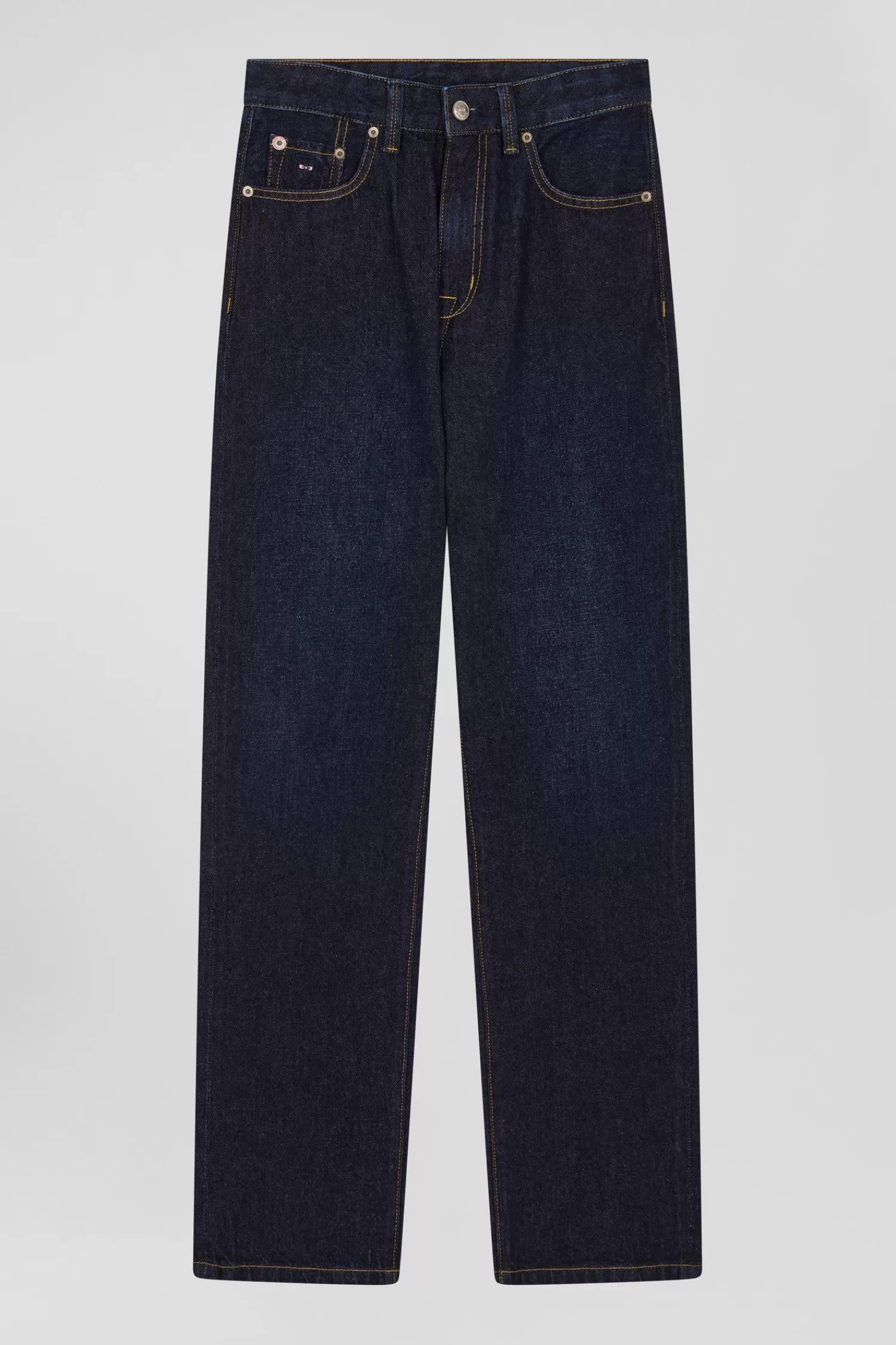 Eden Park Oversize Navy blue cotton denim cargo jeans<Kids Kids