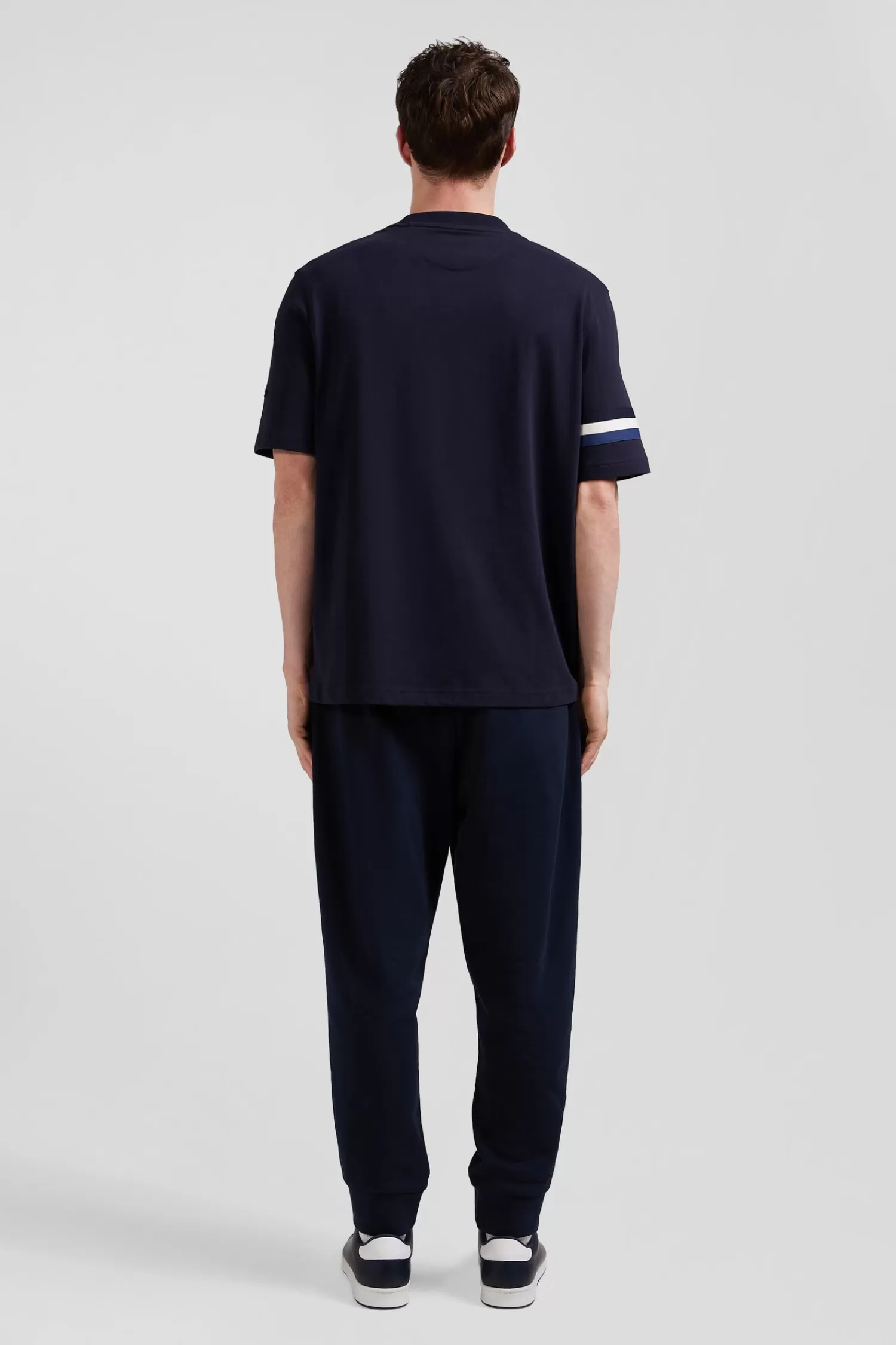 oversize_navy_shortsleeved_cotton_tshirt_with_eden_park_print_5.webp Eden Park Oversize navy short-sleeved cotton T-shirt with print< T-shirts