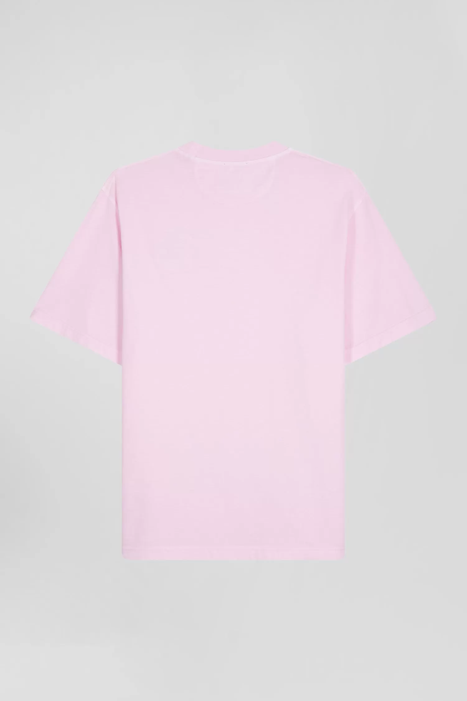 oversize_pink_unisex_shortsleeved_tshirt_in_overdyed_cotton_5.webp Eden Park Oversize pink unisex short-sleeved T-shirt in overdyed cotton<Women T-shirts | T-shirts