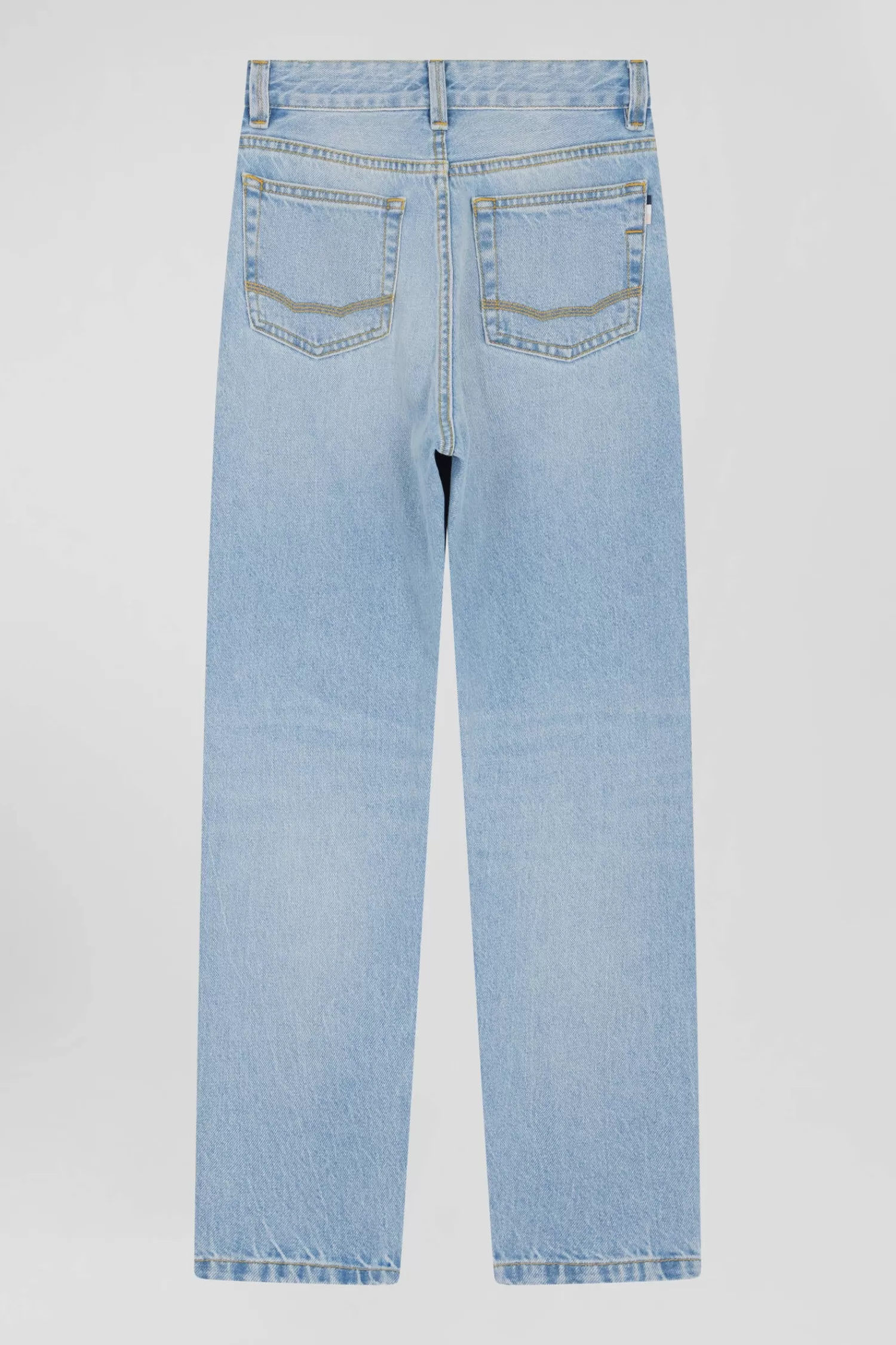 oversize_sky_blue_cotton_denim_jeans_4.webp Eden Park Oversize sky blue cotton denim jeans<Kids Kids
