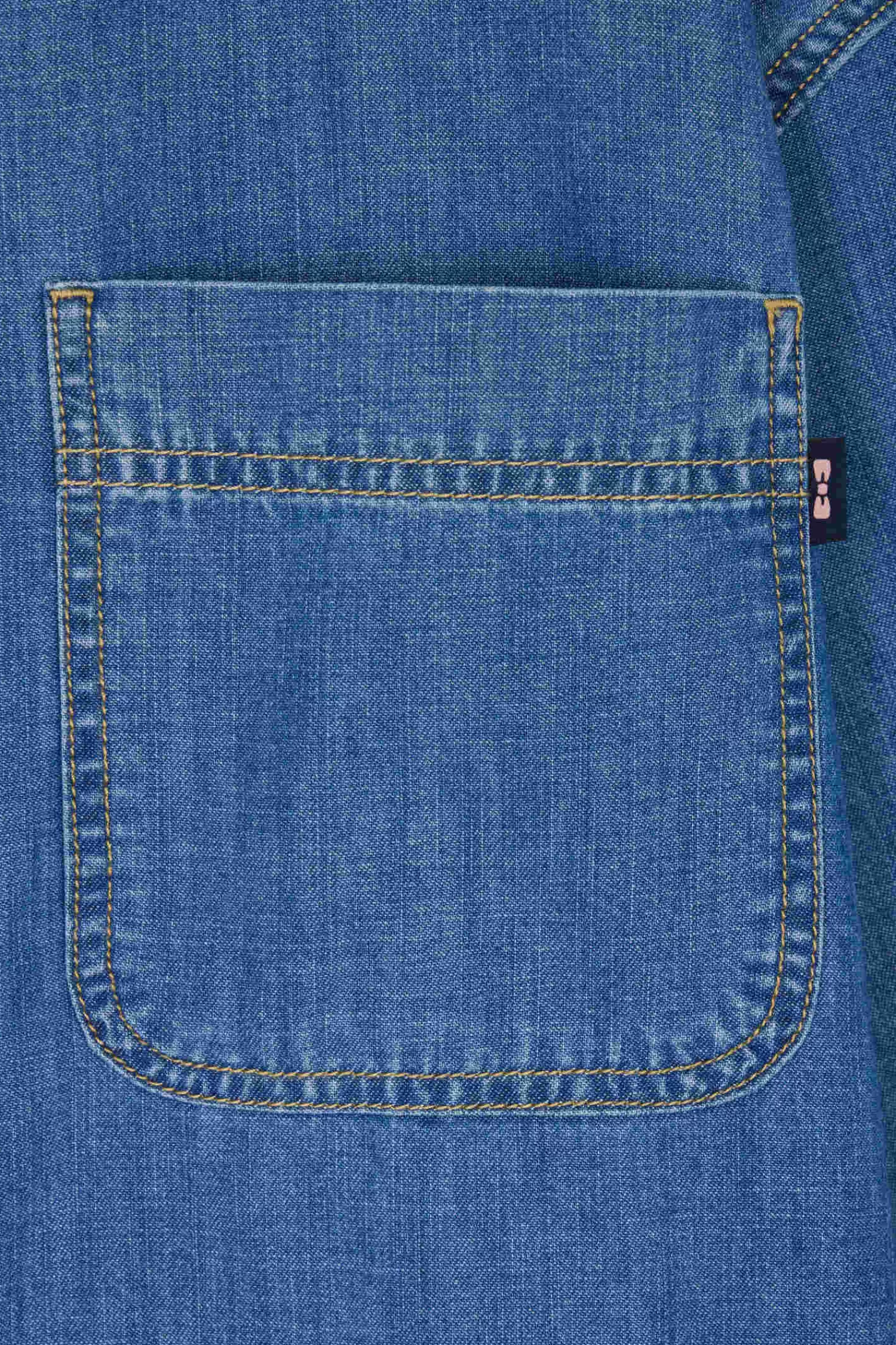 oversize_sky_blue_cotton_shirt_with_patch_pocket_7.webp Eden Park Oversize sky blue cotton shirt with patch pocket<Women Shirts | Shirts