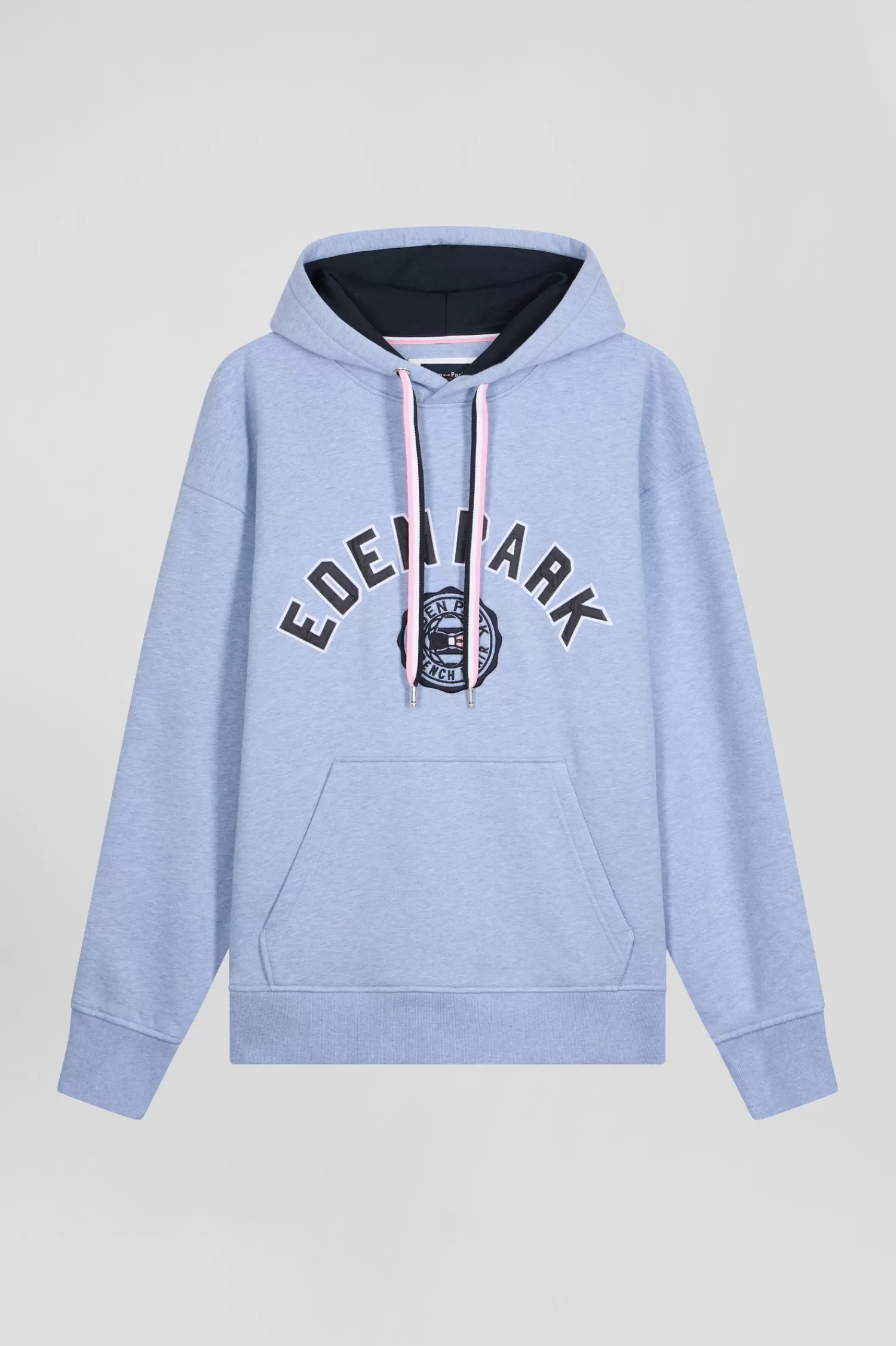 Eden Park Oversize sky blue cotton sweatshirt< Sweatshirts