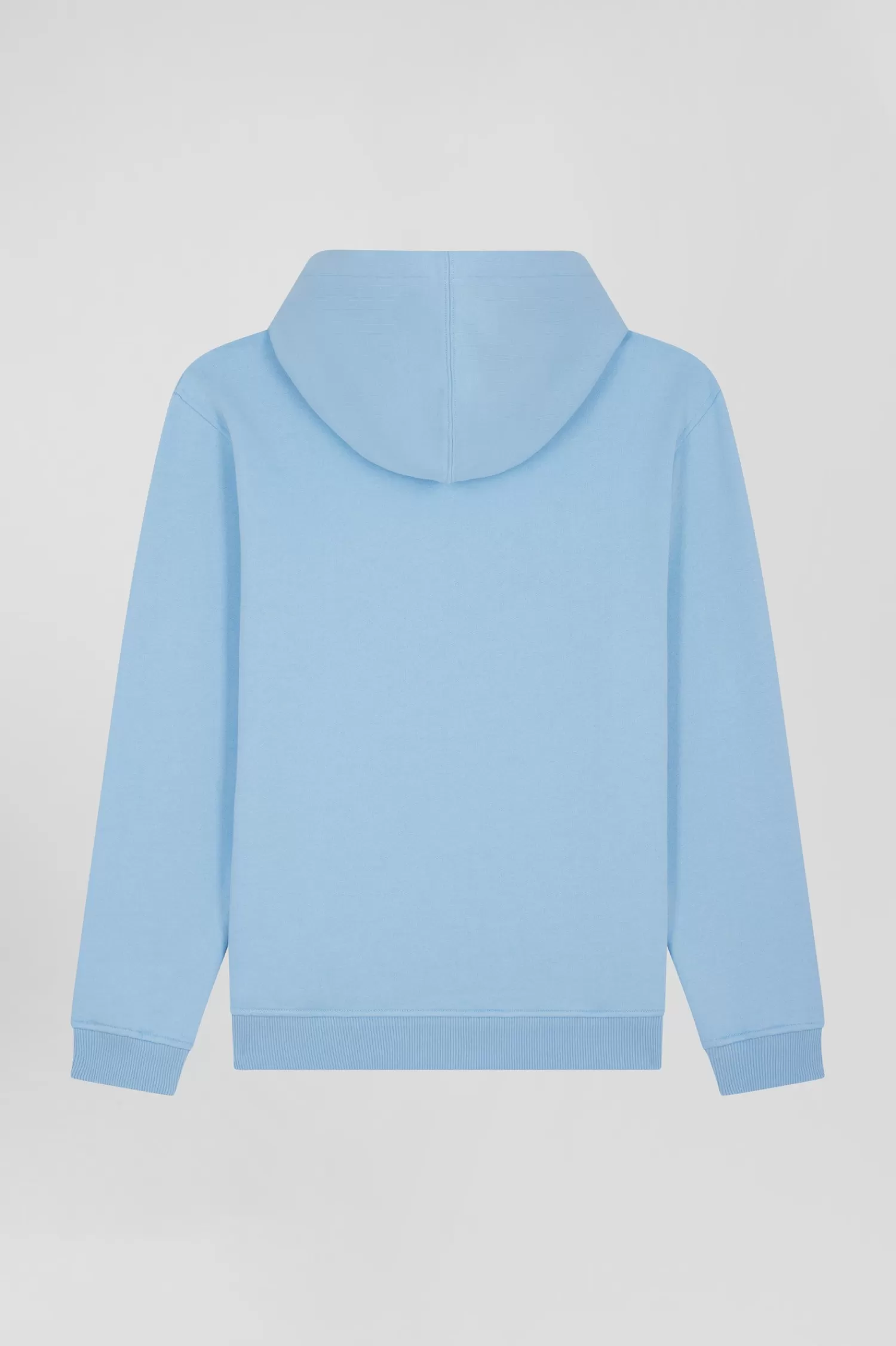 oversize_sky_blue_embroidered_cotton_blend_hoodie_4.webp Eden Park Oversize sky blue embroidered cotton blend hoodie<Kids Kids