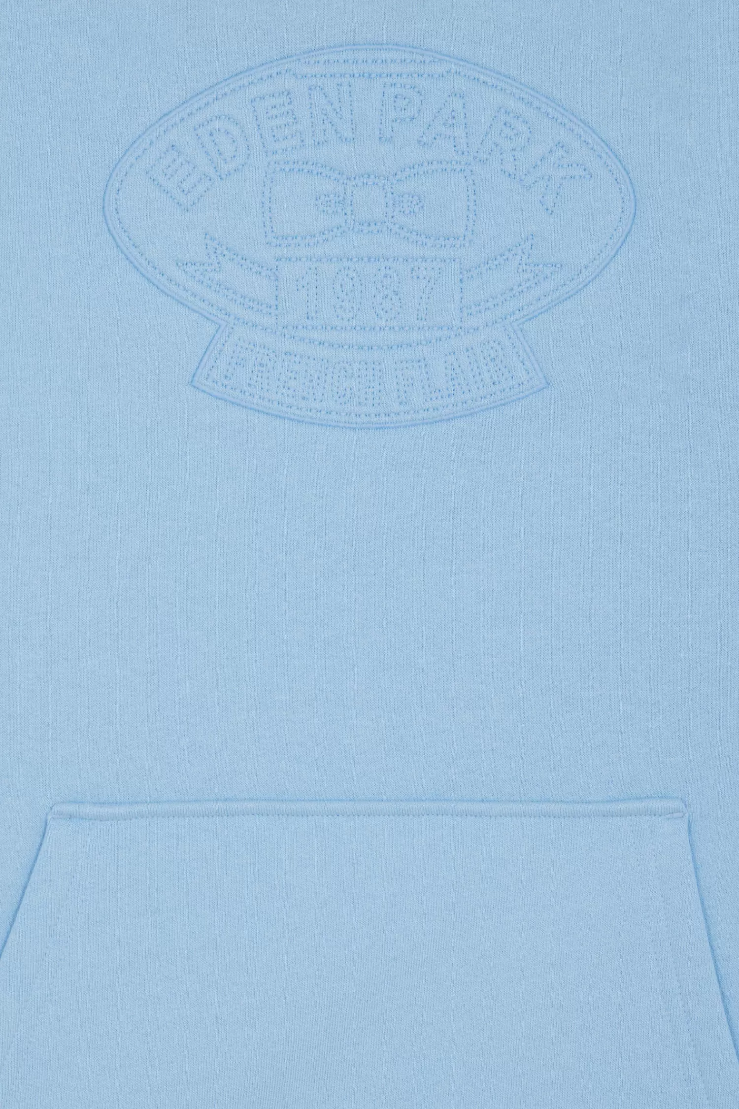 oversize_sky_blue_embroidered_cotton_blend_hoodie_7.webp Eden Park Oversize sky blue embroidered cotton blend hoodie<Kids Kids