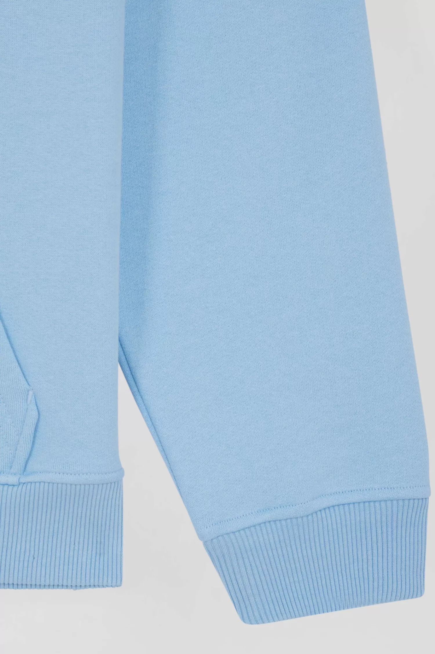 oversize_sky_blue_embroidered_cotton_blend_hoodie_8.webp Eden Park Oversize sky blue embroidered cotton blend hoodie<Kids Kids