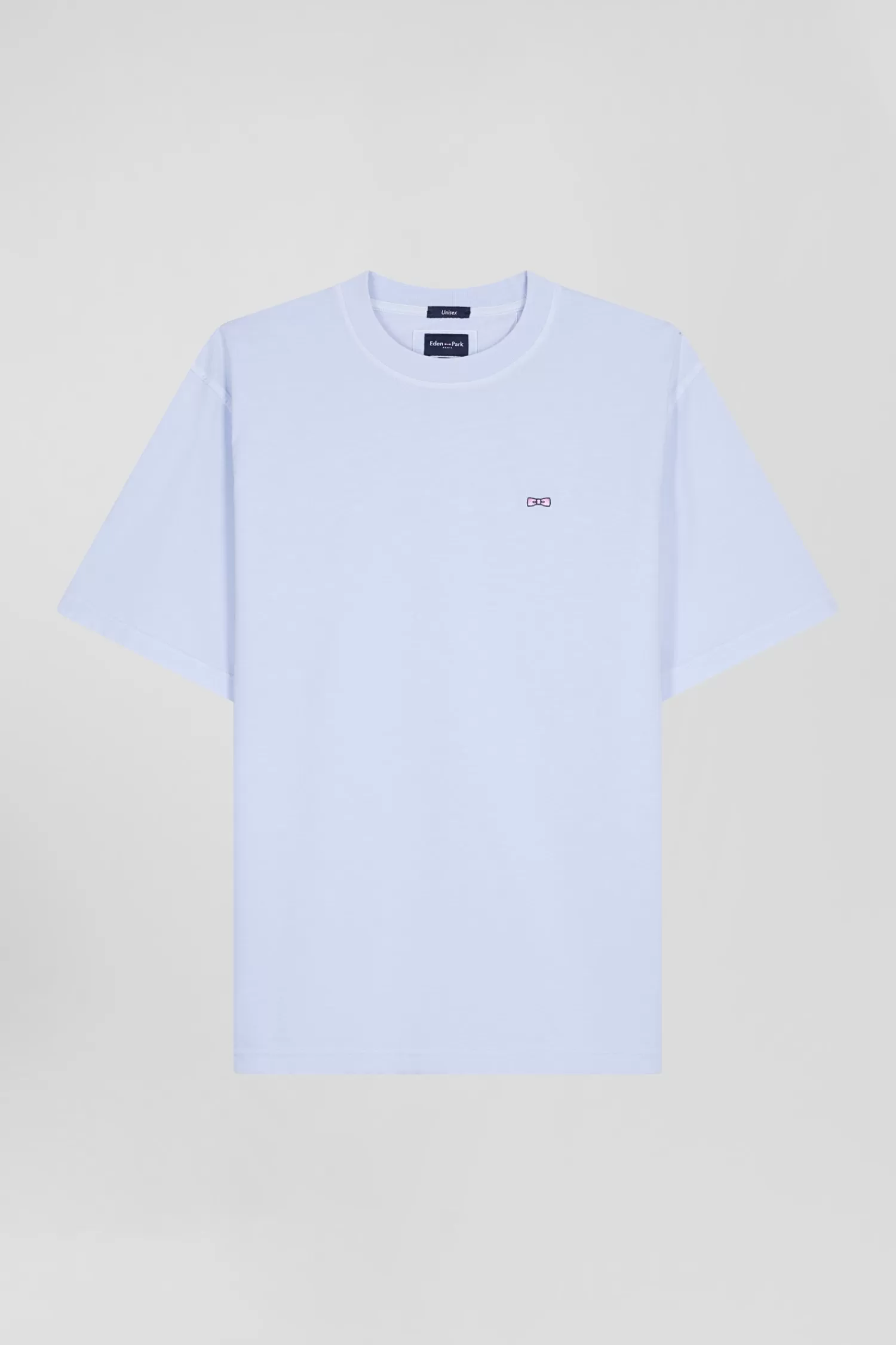 oversize_sky_blue_unisex_shortsleeved_tshirt_in_overdyed_cotton_2.webp Eden Park Oversize sky blue unisex short-sleeved T-shirt in overdyed cotton<Women T-shirts | T-shirts