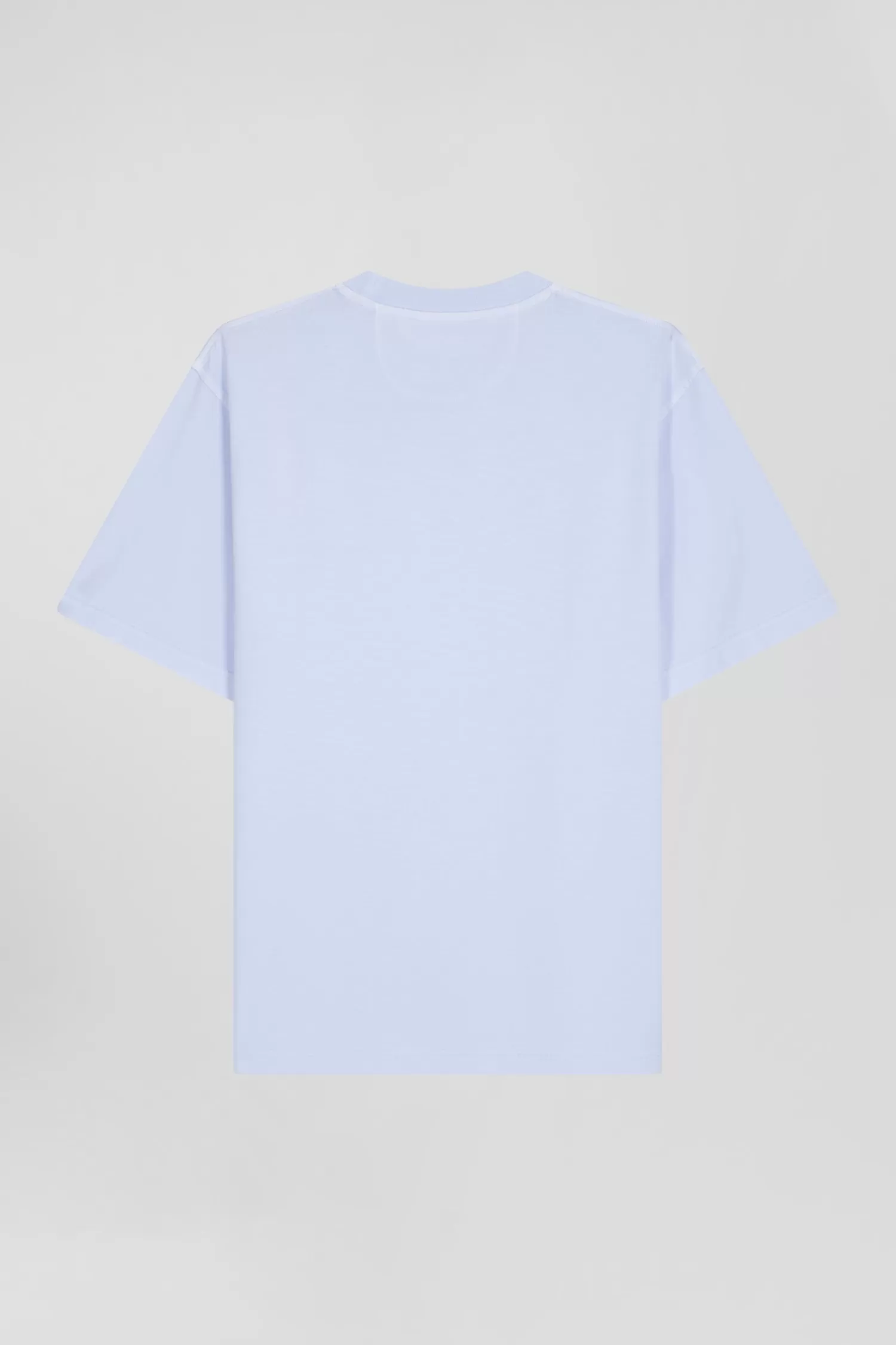 oversize_sky_blue_unisex_shortsleeved_tshirt_in_overdyed_cotton_5.webp Eden Park Oversize sky blue unisex short-sleeved T-shirt in overdyed cotton<Women T-shirts | T-shirts