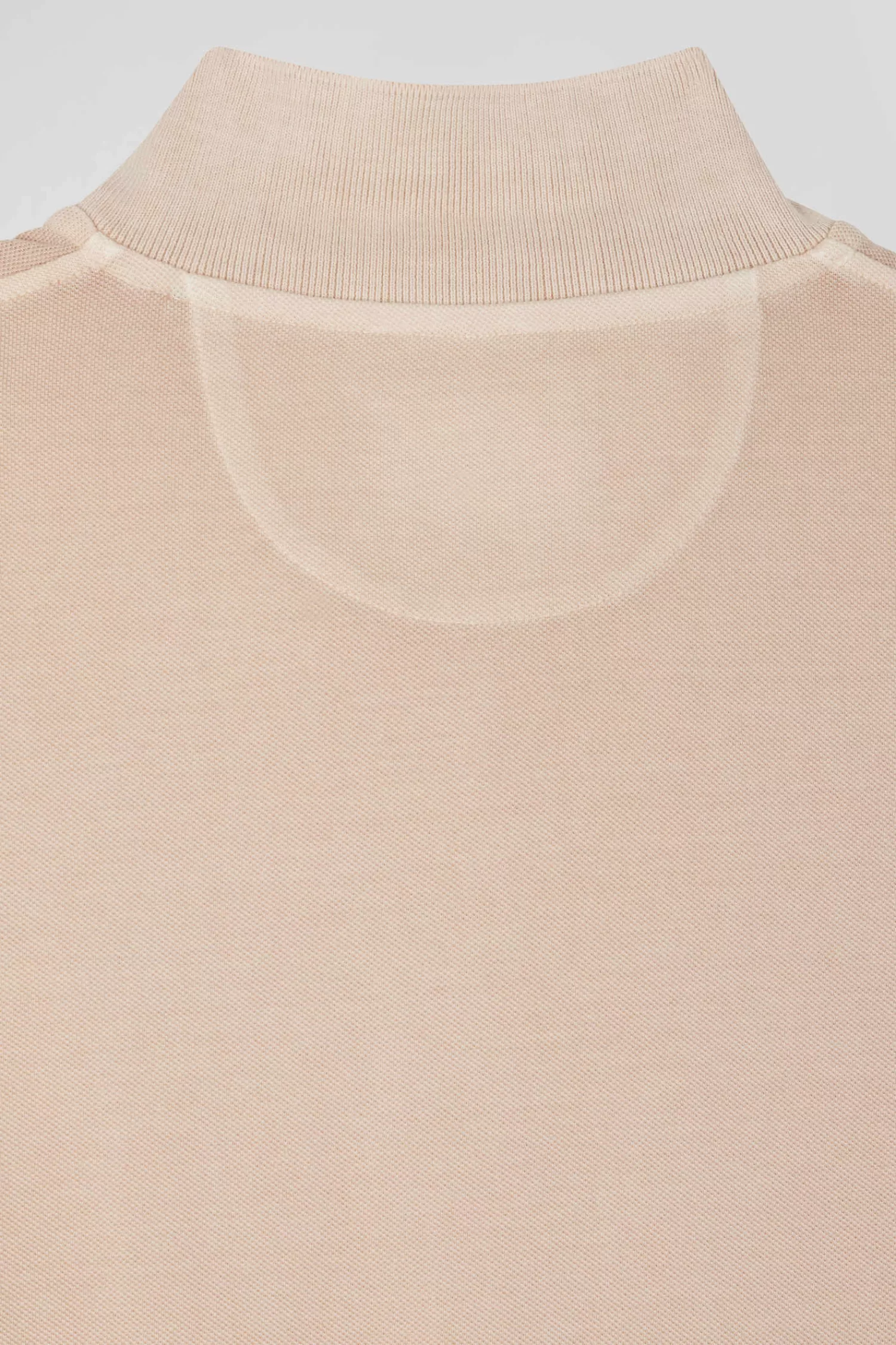 oversized_beige_unisex_shortsleeved_cotton_piqu_polo_shirt_12.webp Eden Park Oversized beige unisex short-sleeved cotton piqué polo shirt<Women Polos | Polos