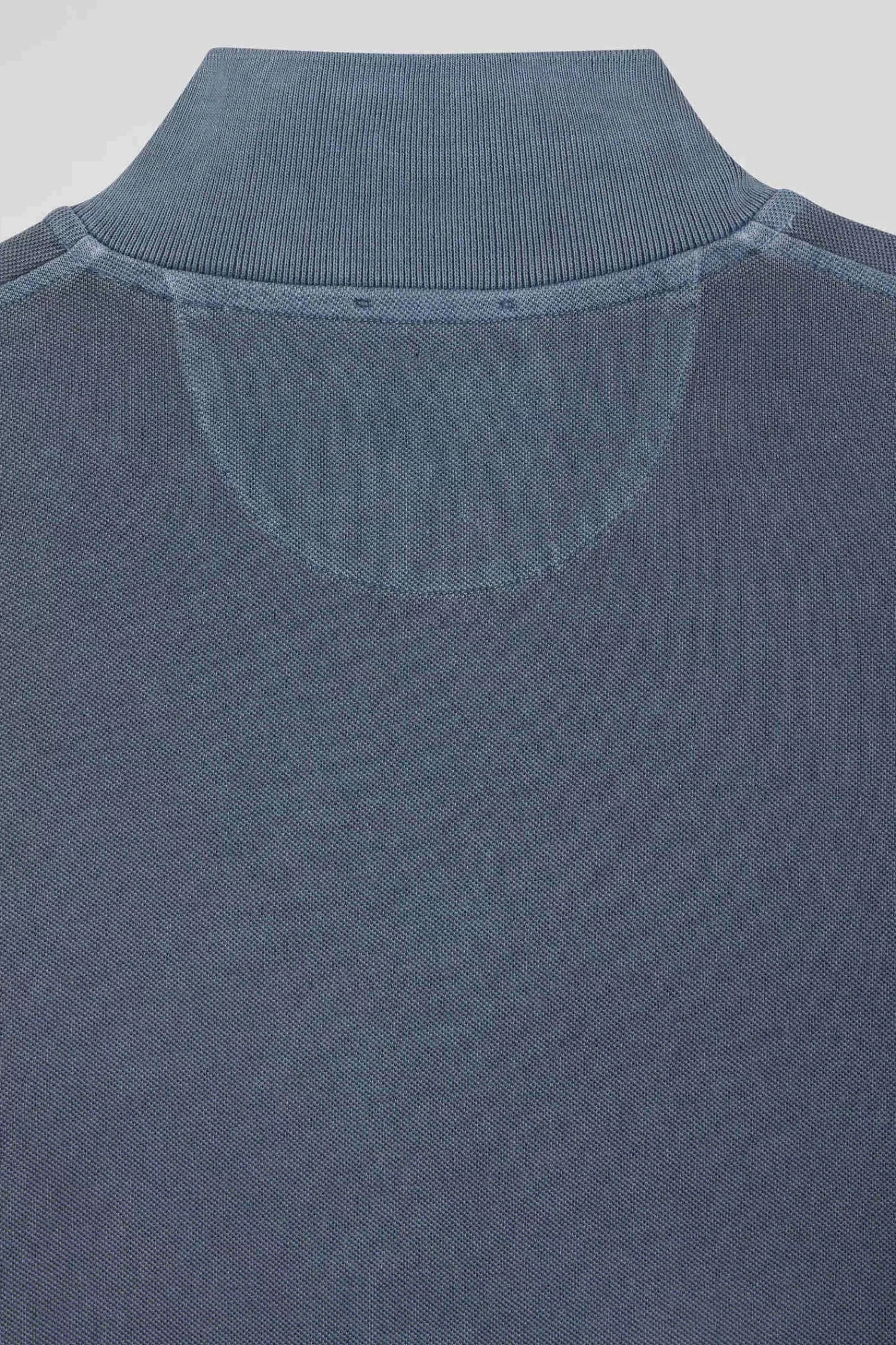 oversized_grey_unisex_shortsleeved_cotton_piqu_polo_shirt_10.webp Eden Park Oversized grey unisex short-sleeved cotton piqué polo shirt<Women Polos | Polos