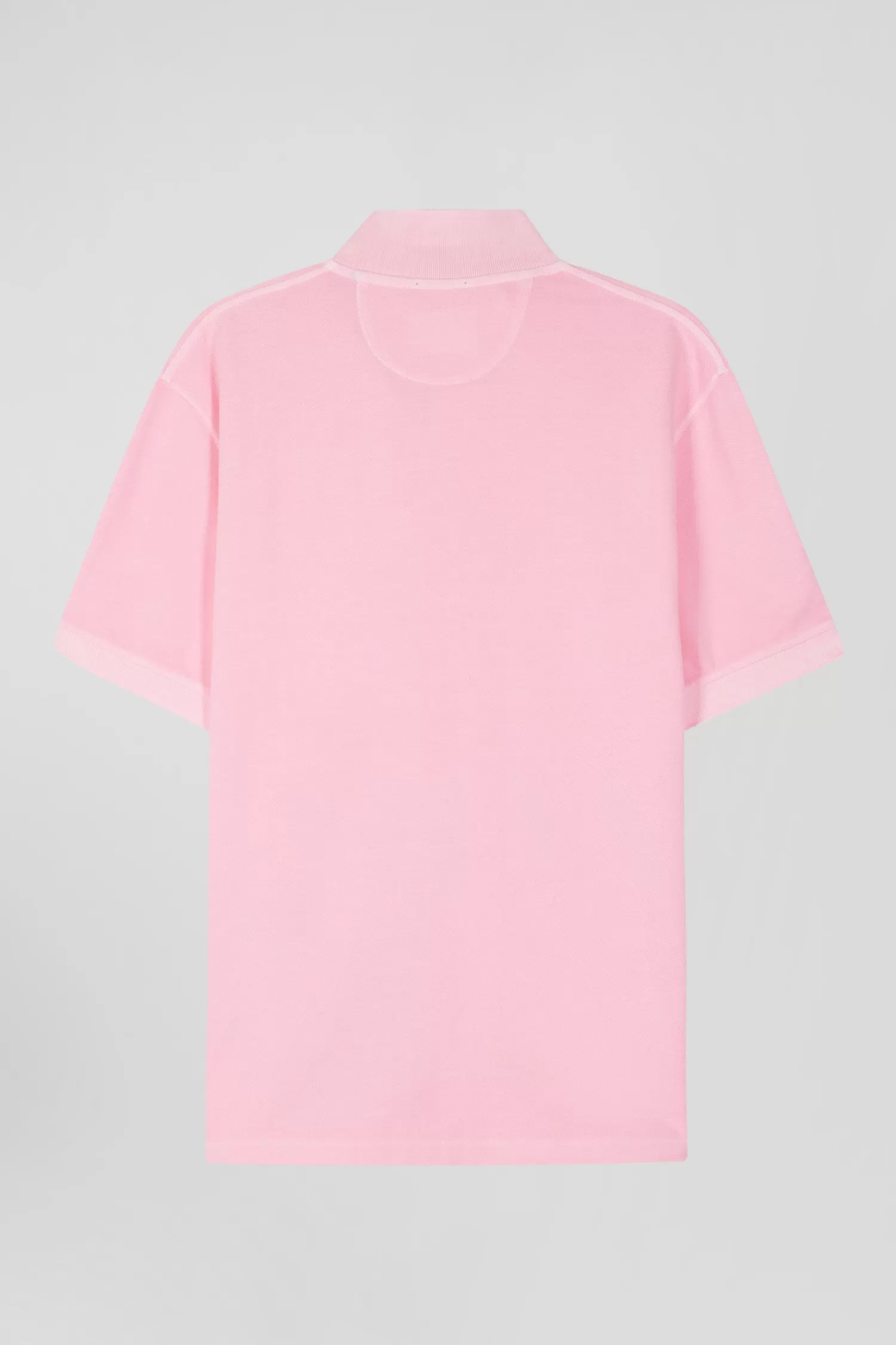 oversized_pink_unisex_shortsleeved_cotton_piqu_polo_shirt_5.webp Eden Park Oversized pink unisex short-sleeved cotton piqué polo shirt<Women Polos | Polos