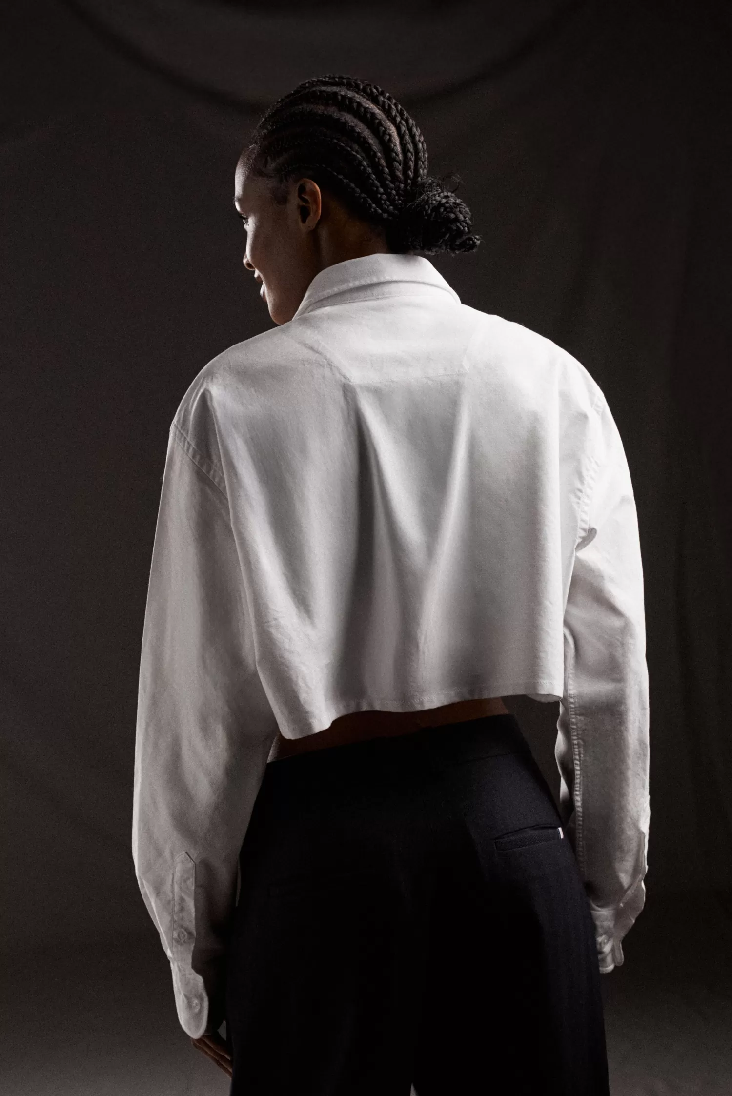Eden Park PAP'Atelier cropped white cotton shirt<Women Shirts | Shirts