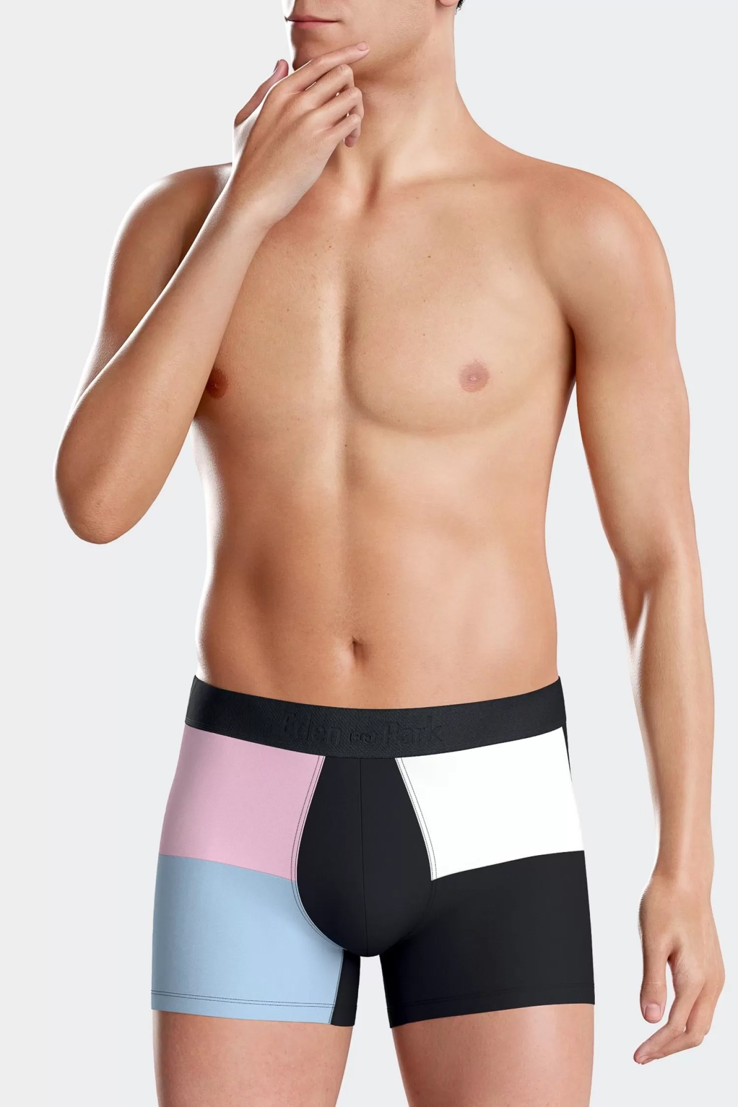 Eden Park Pink colorblock stretch cotton boxers< Underwear