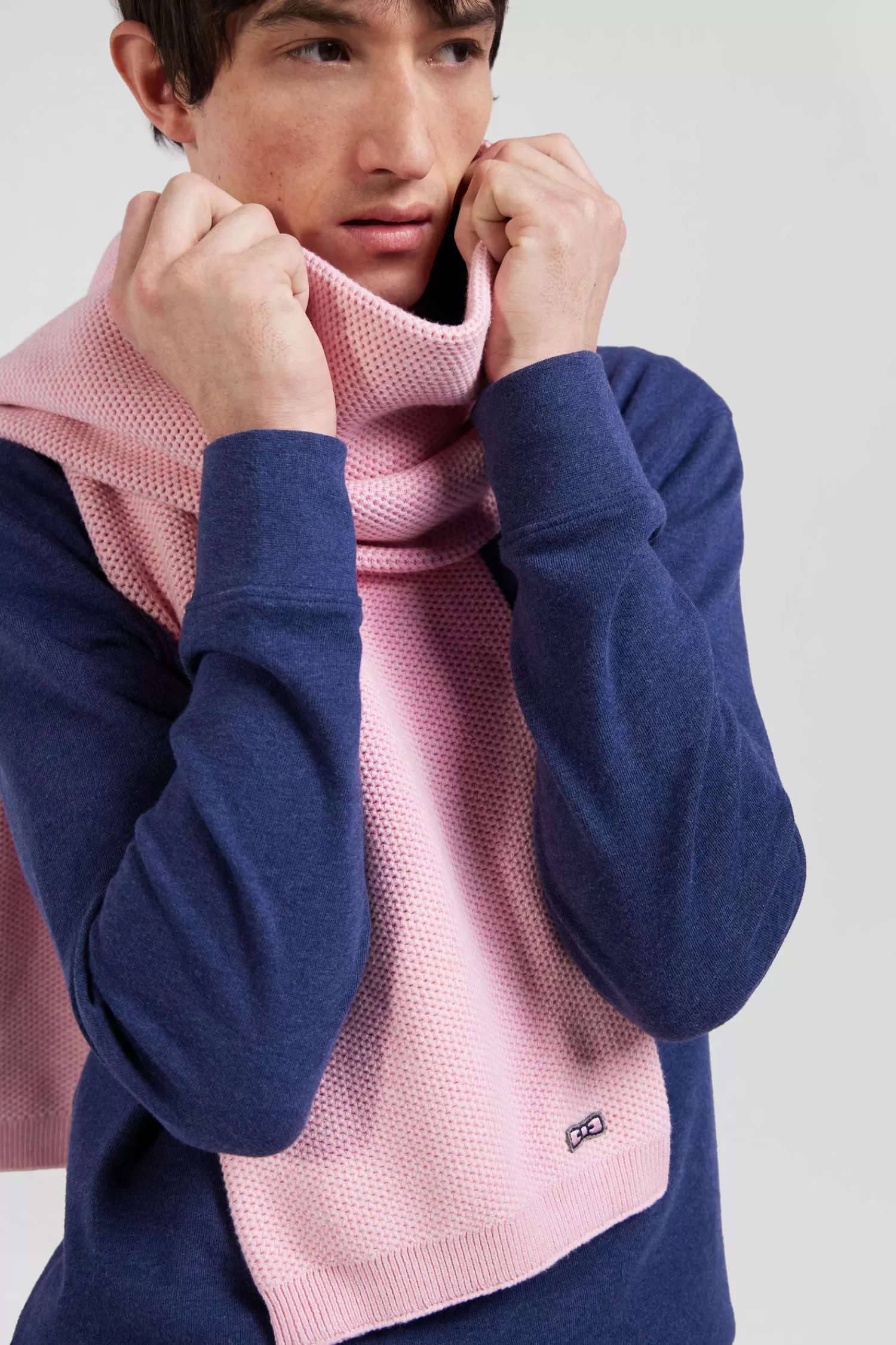 Eden Park Pink plain cotton scarf<Women Accessories | Scarves And Wraps