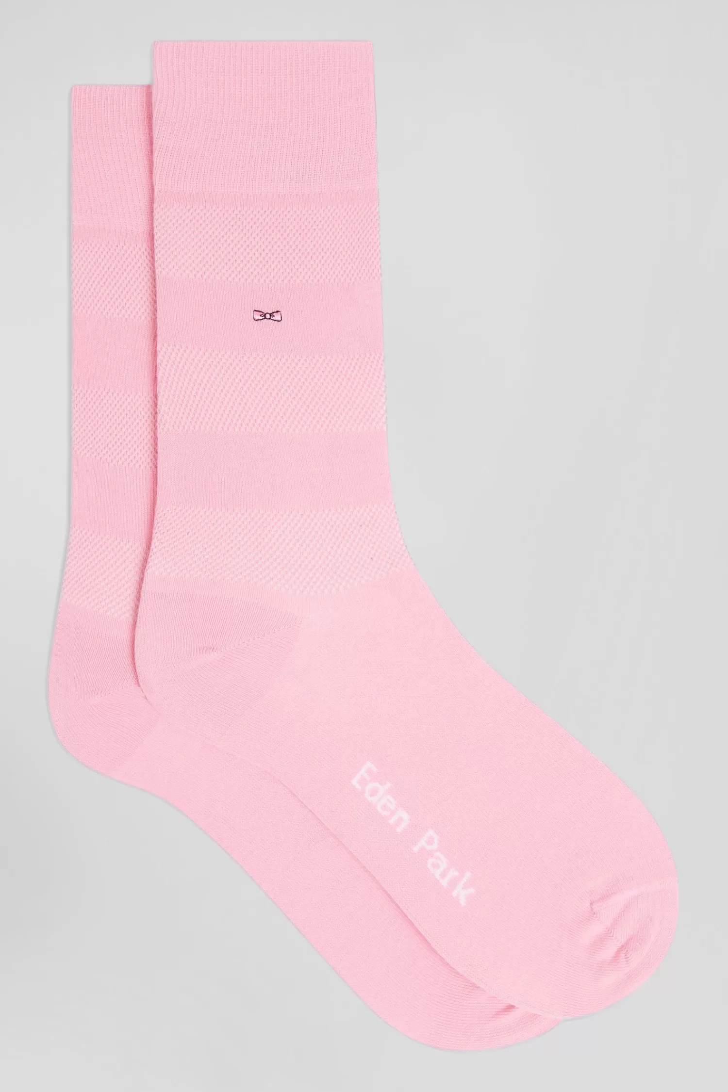 Eden Park Pink socks with knit plays in stretch cotton<Women Accessories | Socks