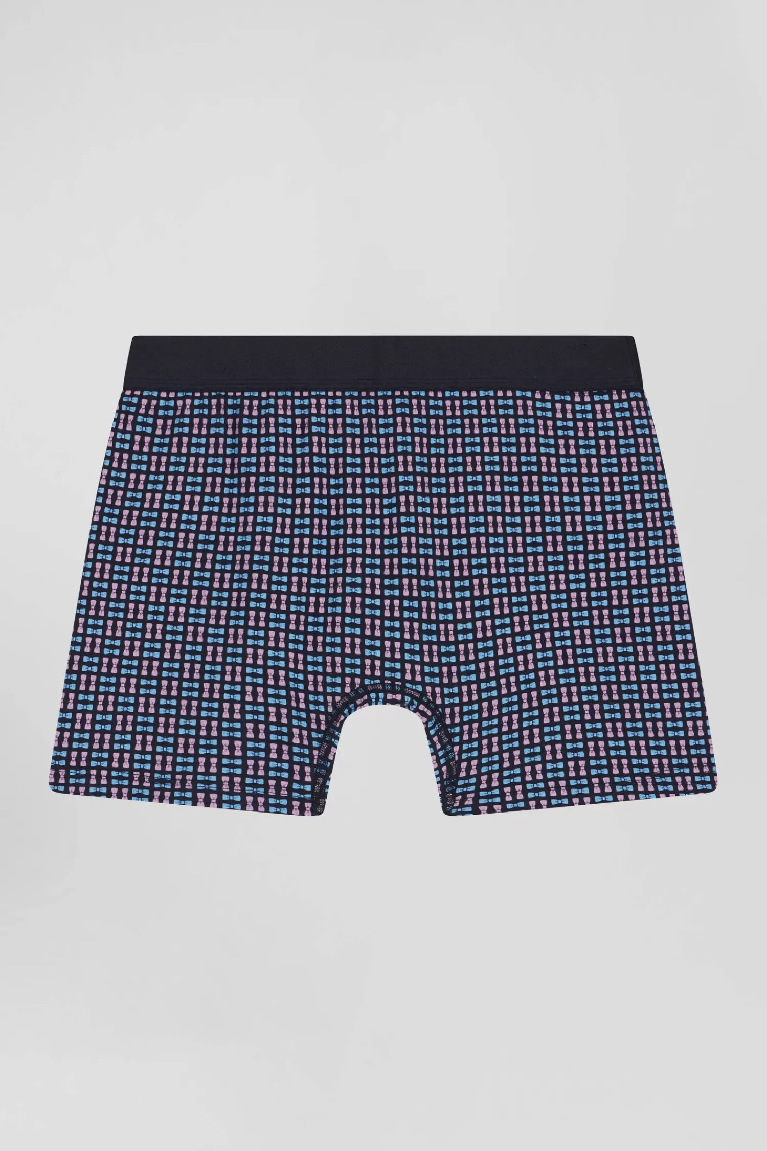 pink_stretch_cotton_boxers_with_micro_patterns_2.webp Eden Park Pink stretch cotton boxers with micro patterns< Underwear