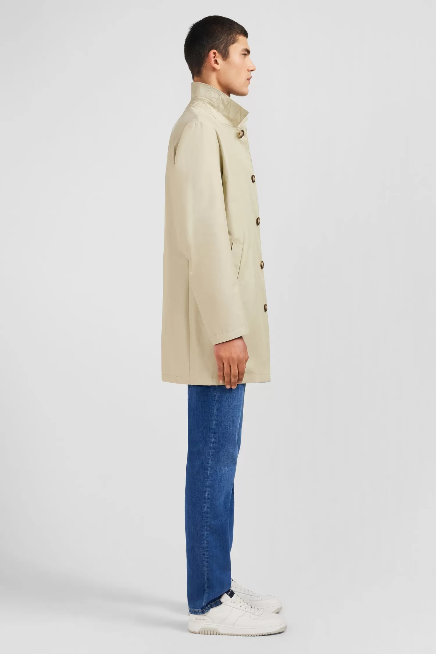 plain_beige_raincoat_2.webp Eden Park Plain beige raincoat< Coats And Jackets
