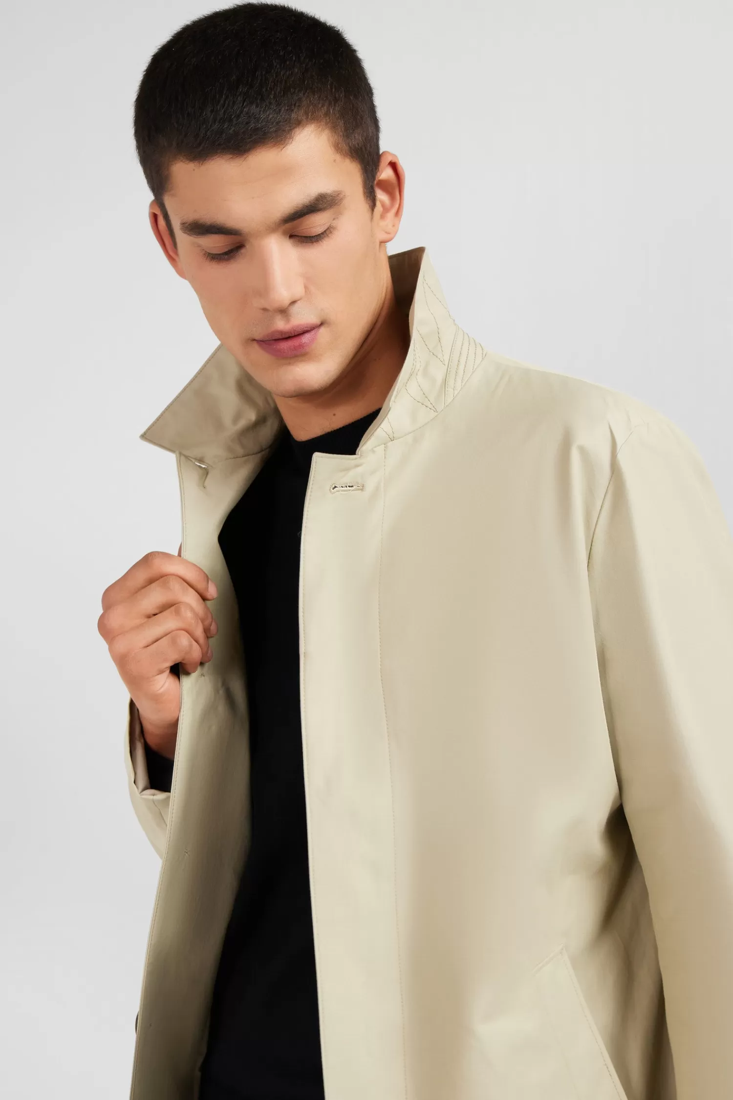 plain_beige_raincoat_3.webp Eden Park Plain beige raincoat< Coats And Jackets