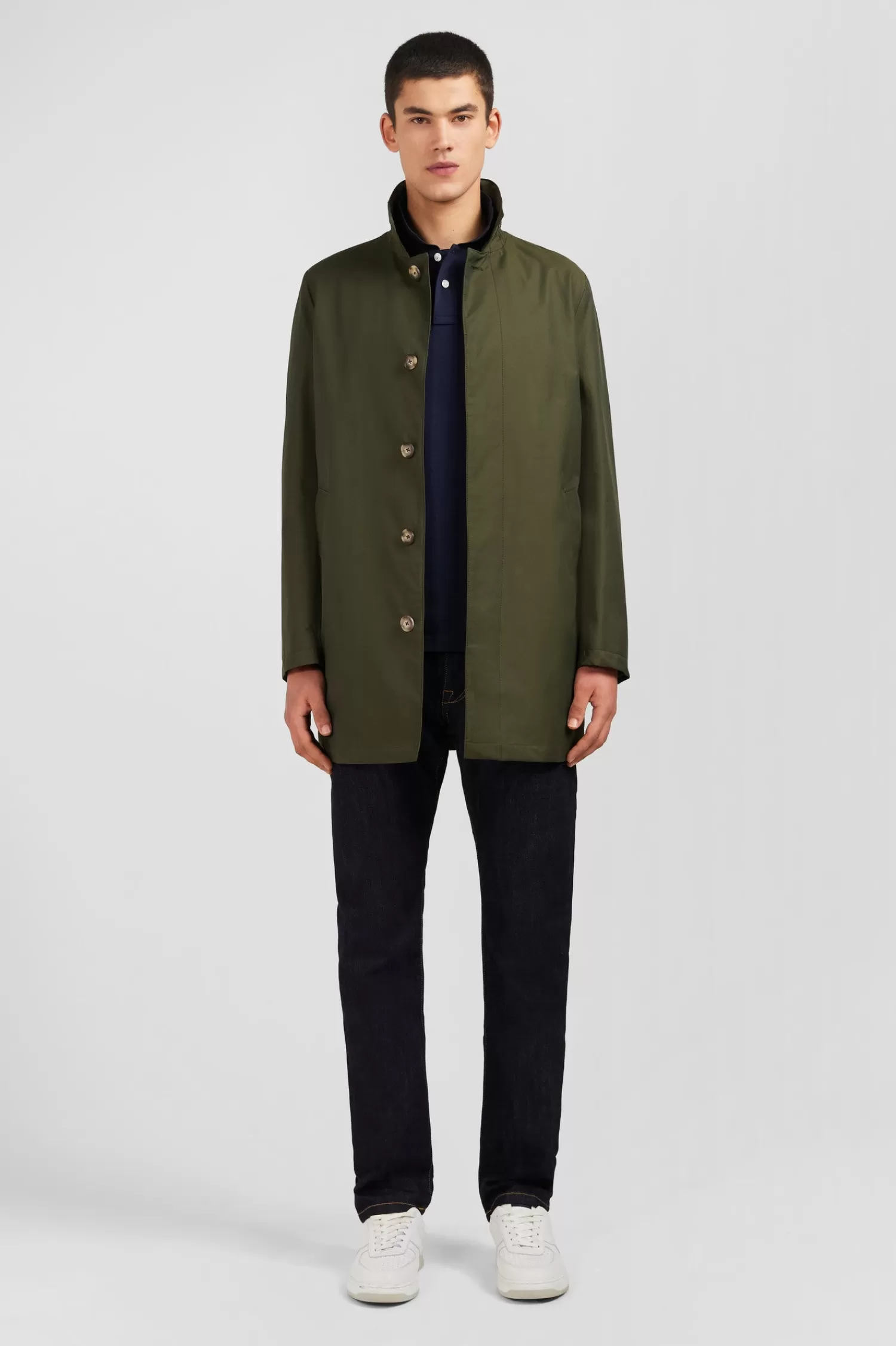 Eden Park Plain khaki raincoat< Coats And Jackets