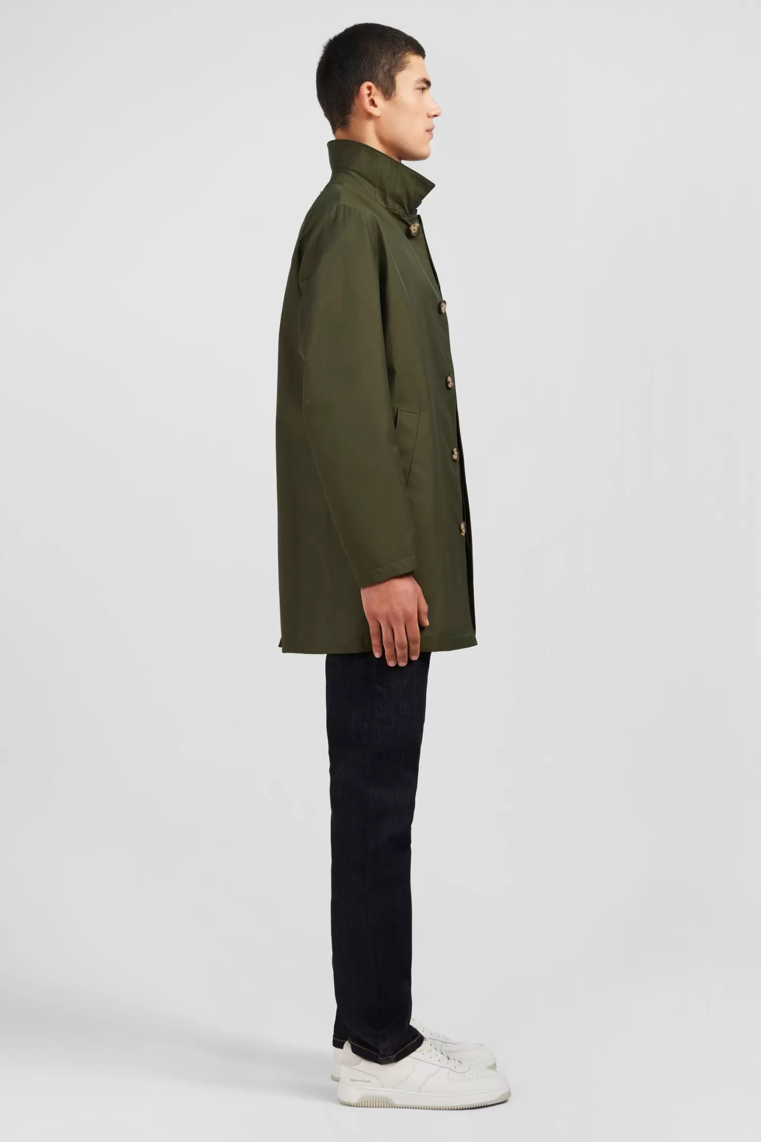 plain_khaki_raincoat_5.webp Eden Park Plain khaki raincoat< Coats And Jackets