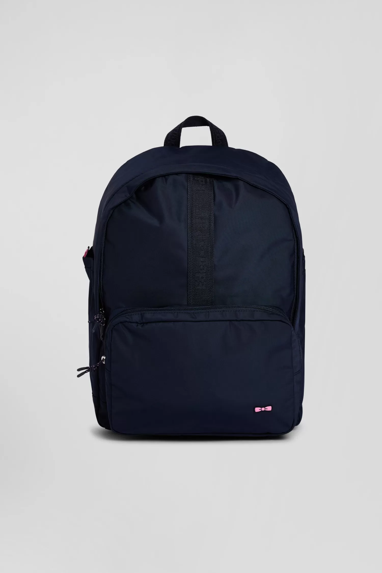 Eden Park Plain navy blue backpack with lettering< Backpacks