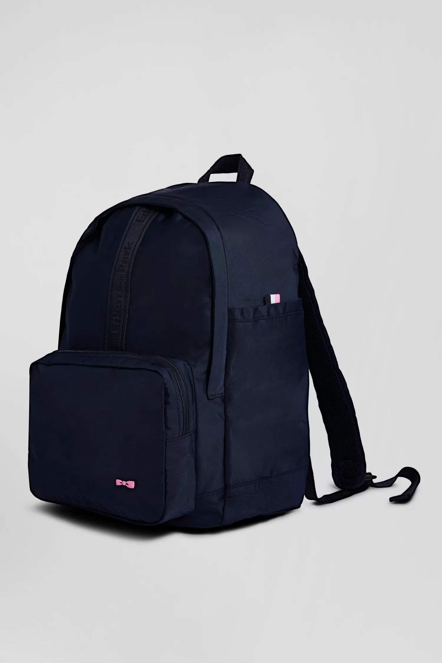 Eden Park Plain navy blue backpack with lettering< Backpacks