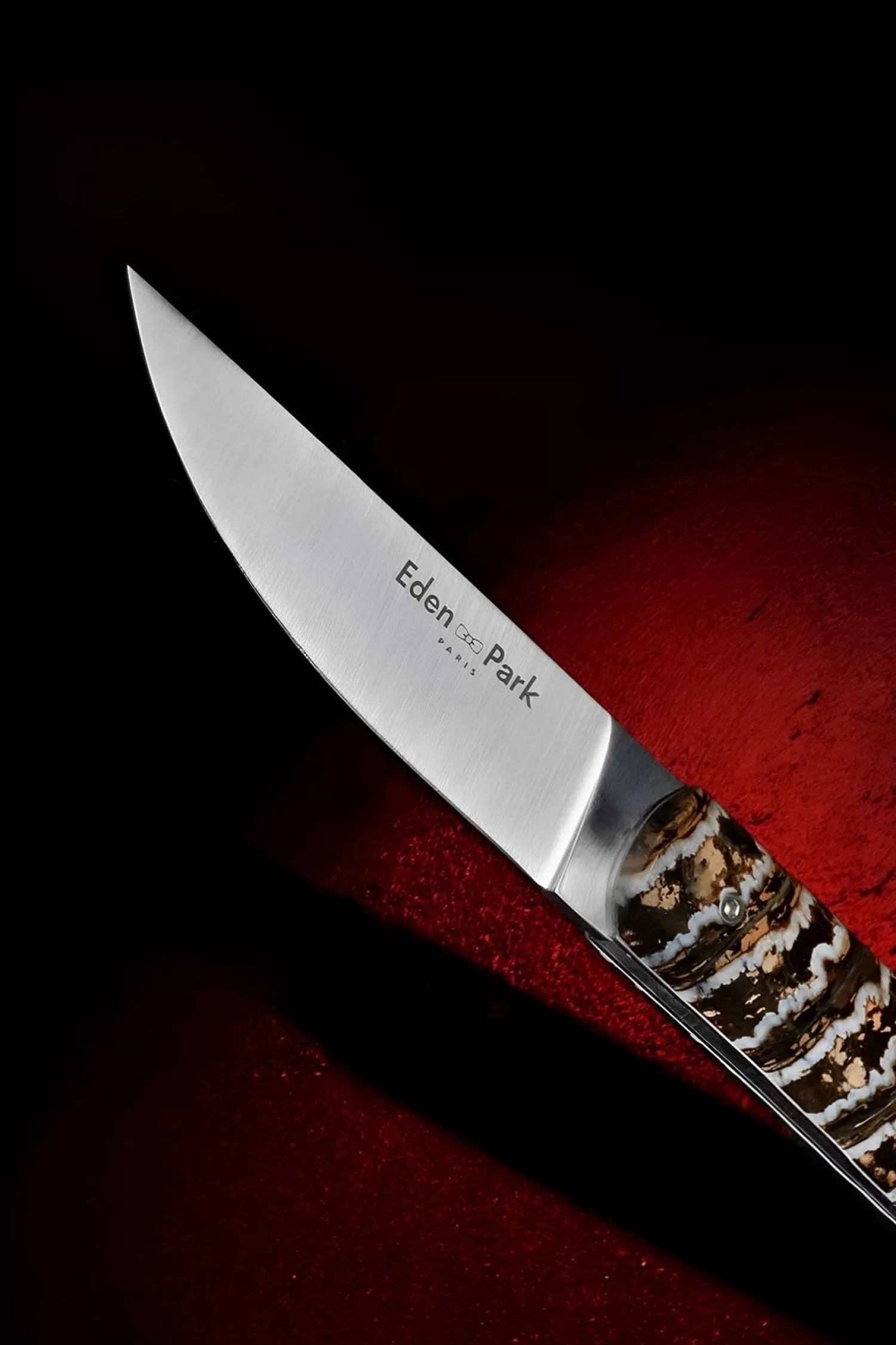 Eden Park Pocket knife with beige Mammoth Molar handle< Cutlery