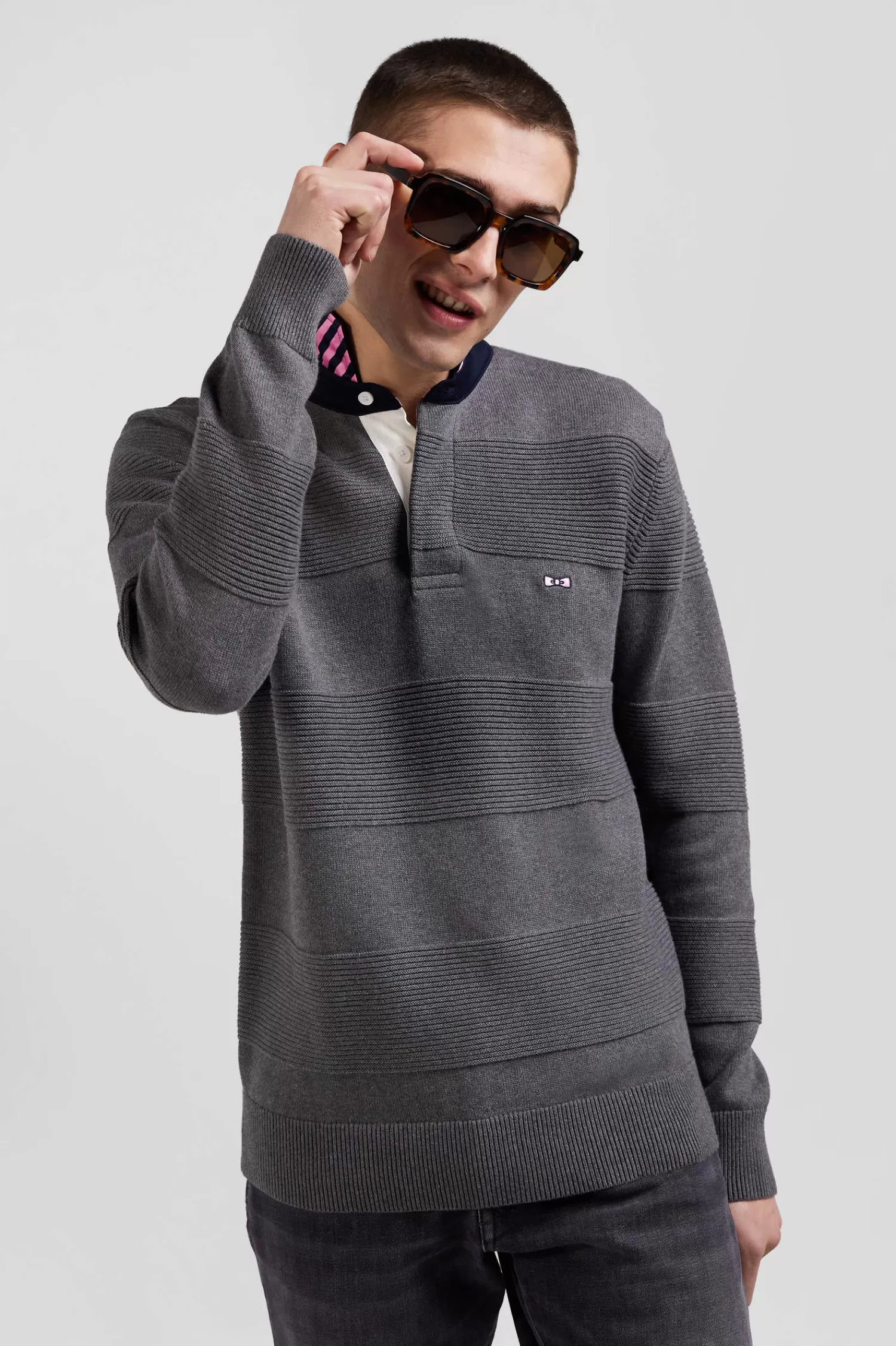 regular_anthracite_grey_cotton_polo_neck_jumper_2.webp Eden Park Regular anthracite grey cotton polo neck jumper< Sweaters