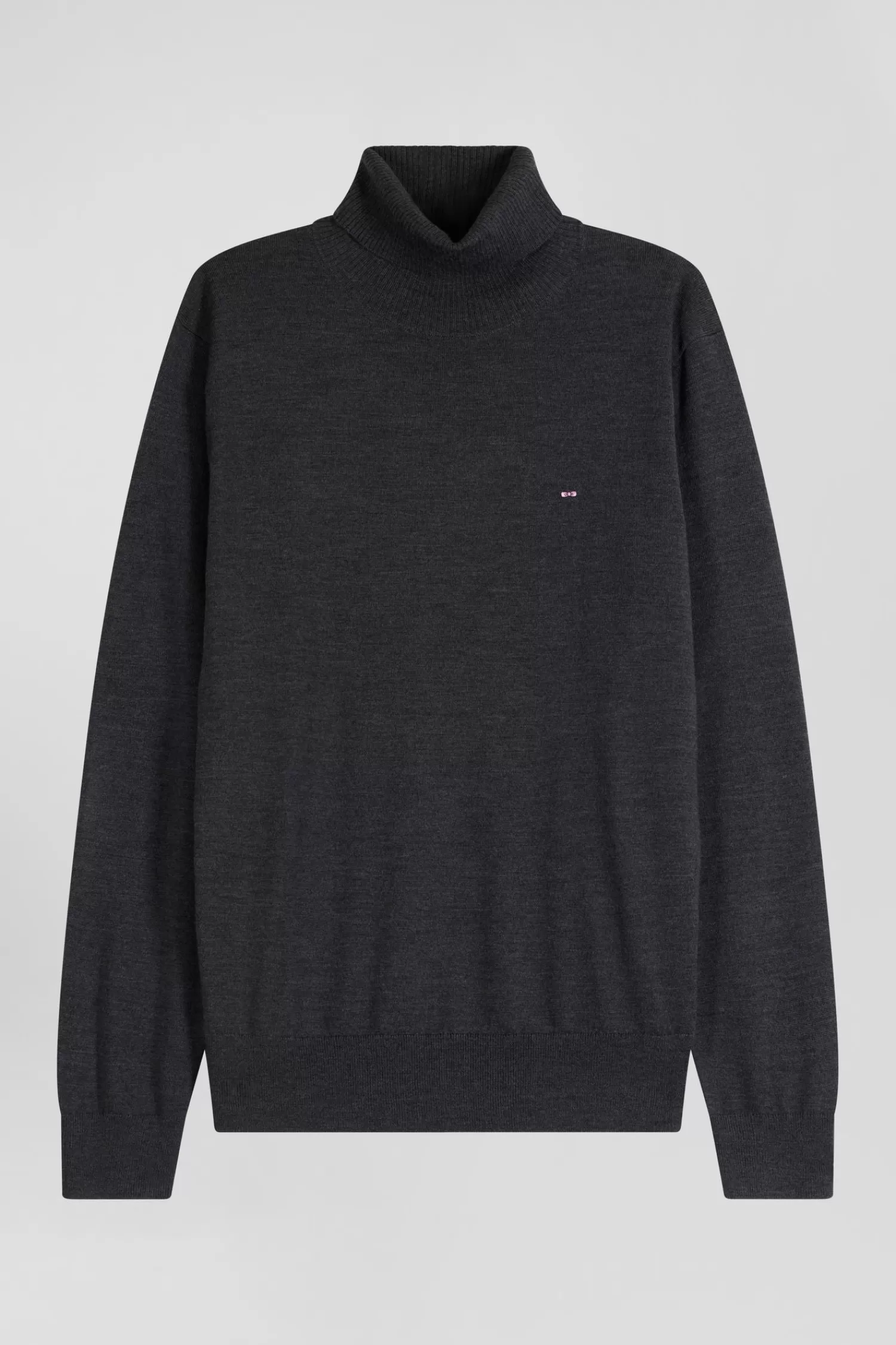 Eden Park Regular anthracite grey merino wool turtleneck jumper< Sweaters