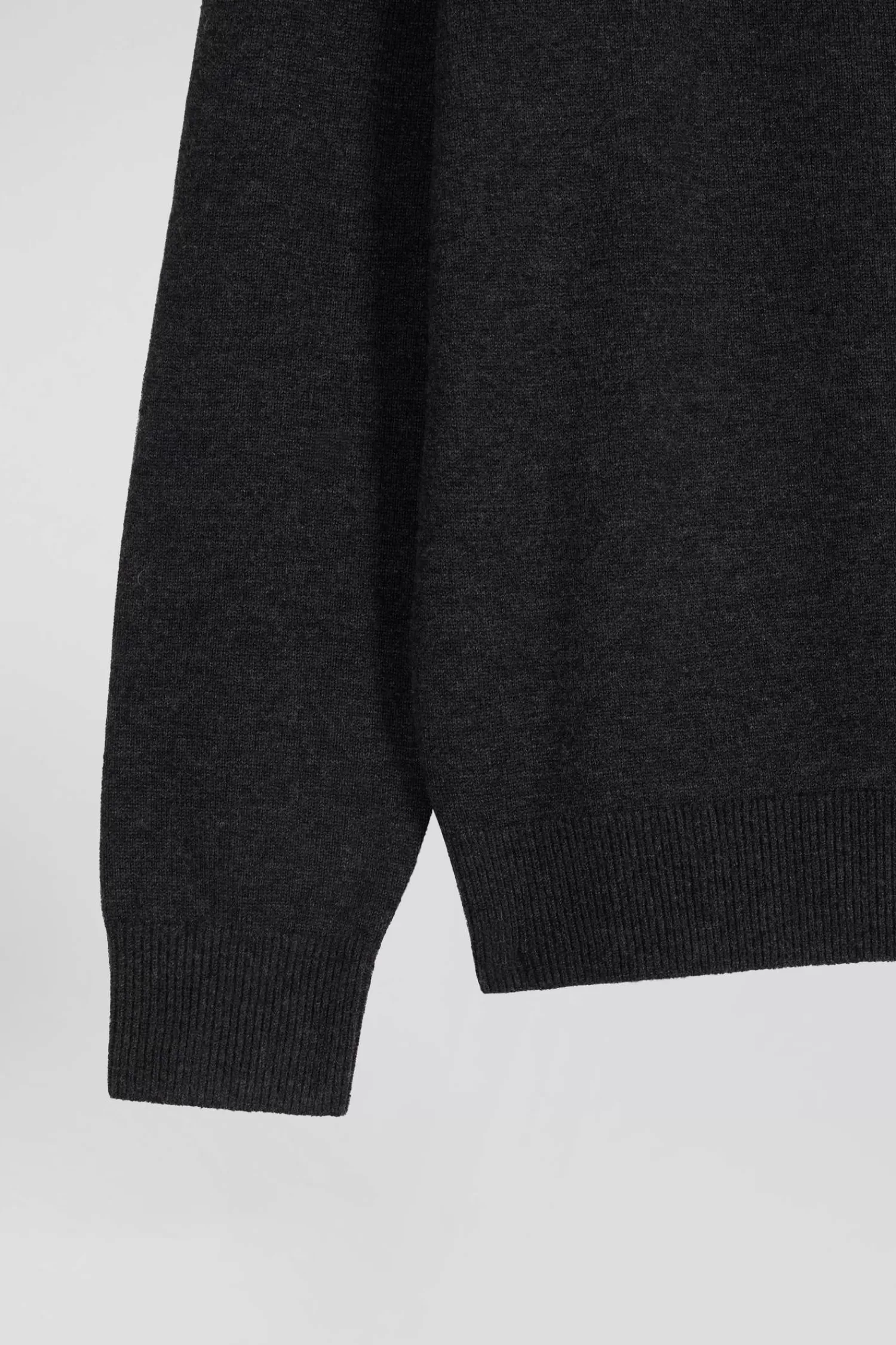 regular_anthracite_grey_plain_wool_and_cotton_zipped_cardigan_8.webp Eden Park Regular anthracite grey plain wool and cotton zipped cardigan< Cardigans