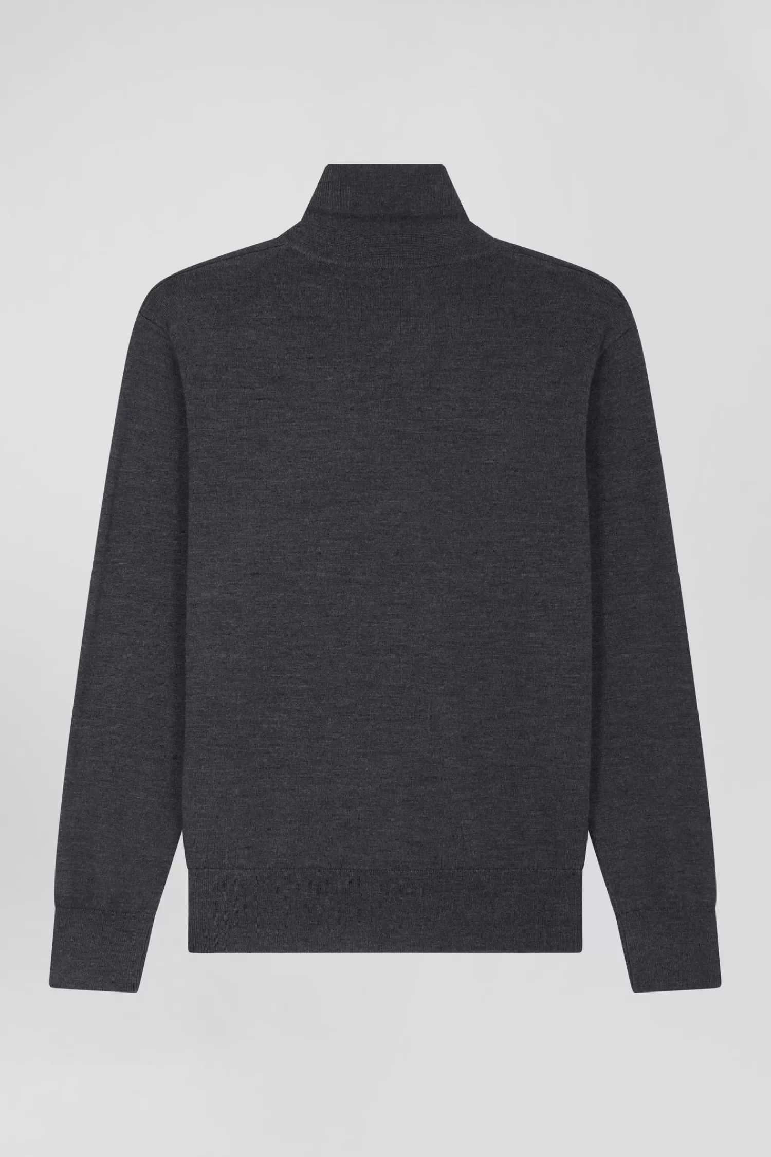 regular_anthracite_grey_womens_wool_jumper_with_rugby_shirt_collar_3.webp Eden Park Regular anthracite grey women's wool jumper with rugby shirt collar<Women Sweaters