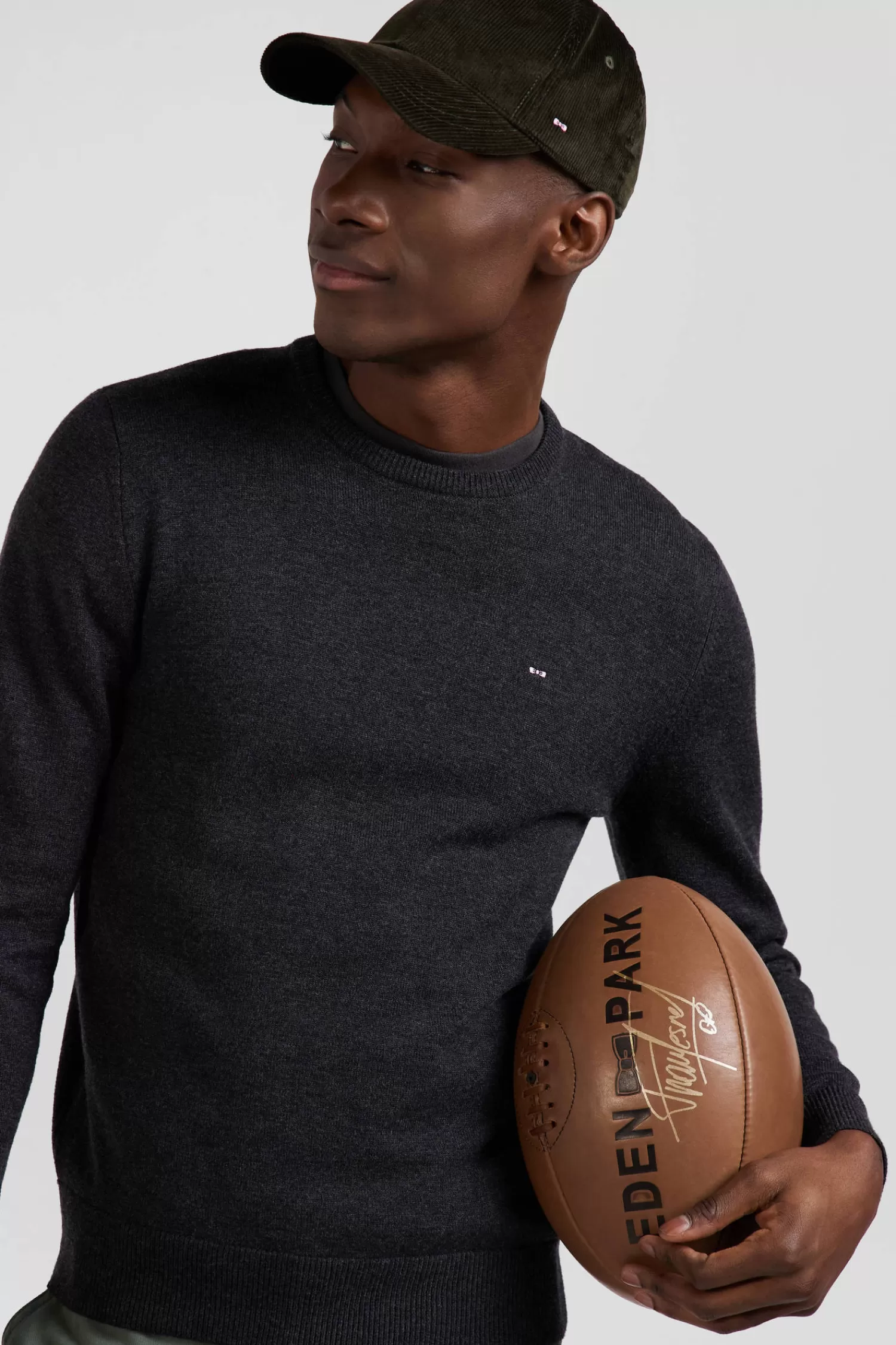 regular_anthracite_grey_wool_and_cotton_crew_neck_jumper_2.webp Eden Park Regular anthracite grey wool and cotton crew neck jumper< Sweaters