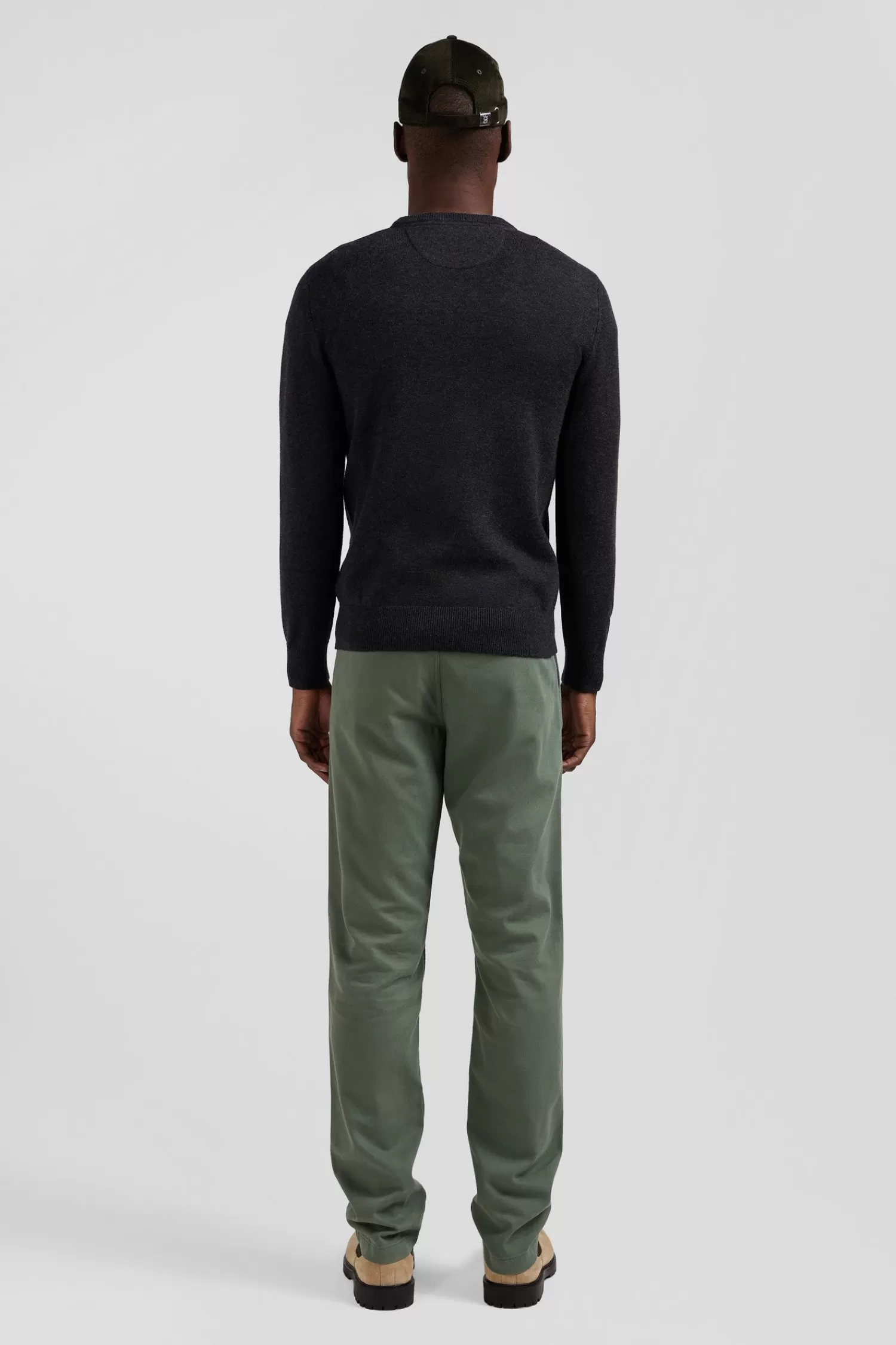 regular_anthracite_grey_wool_and_cotton_crew_neck_jumper_5.webp Eden Park Regular anthracite grey wool and cotton crew neck jumper< Sweaters