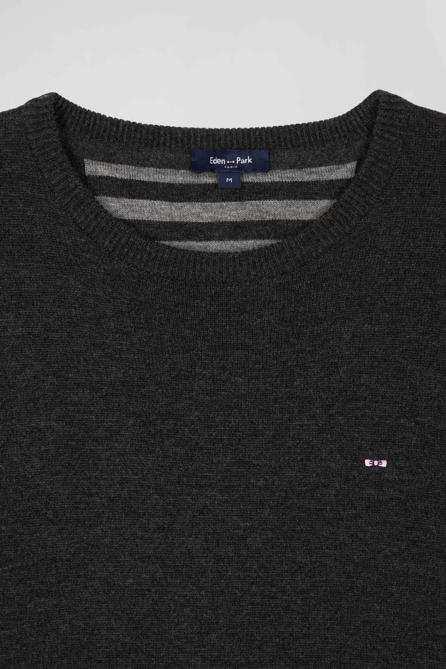 regular_anthracite_grey_wool_and_cotton_crew_neck_jumper_6.webp Eden Park Regular anthracite grey wool and cotton crew neck jumper< Sweaters