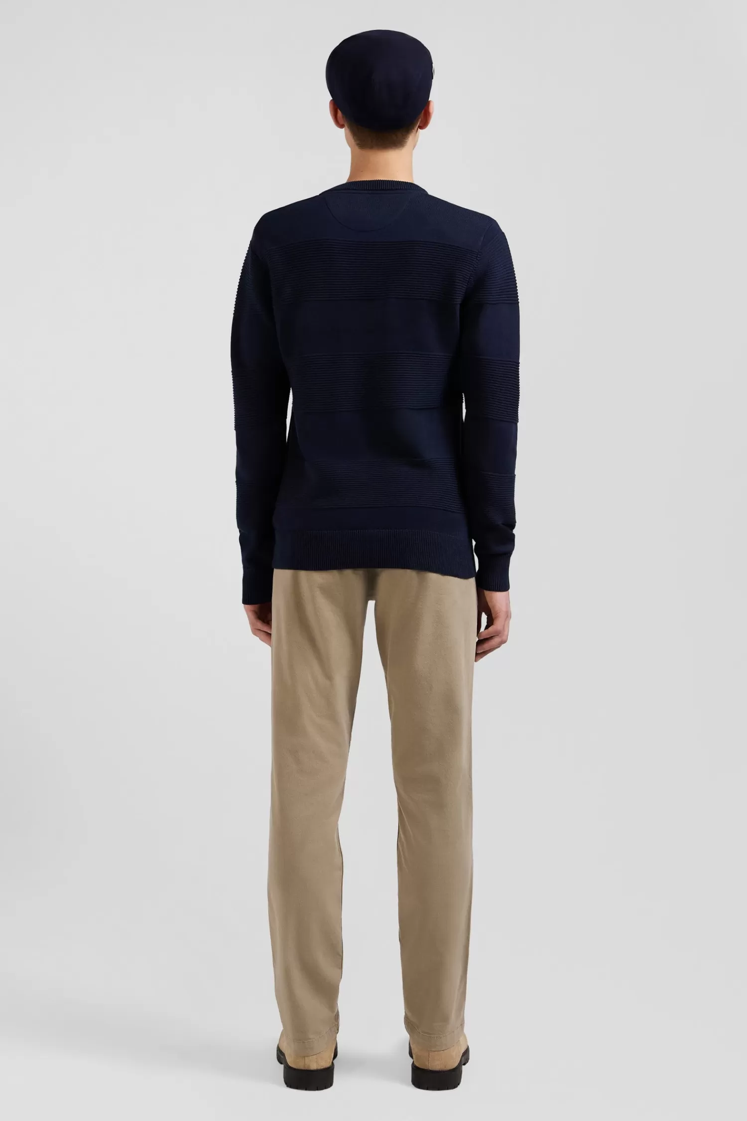 regular_beige_chino_trousers_in_stretch_cotton_gabardine_4.webp Eden Park Regular beige chino trousers in stretch cotton gabardine< Pants